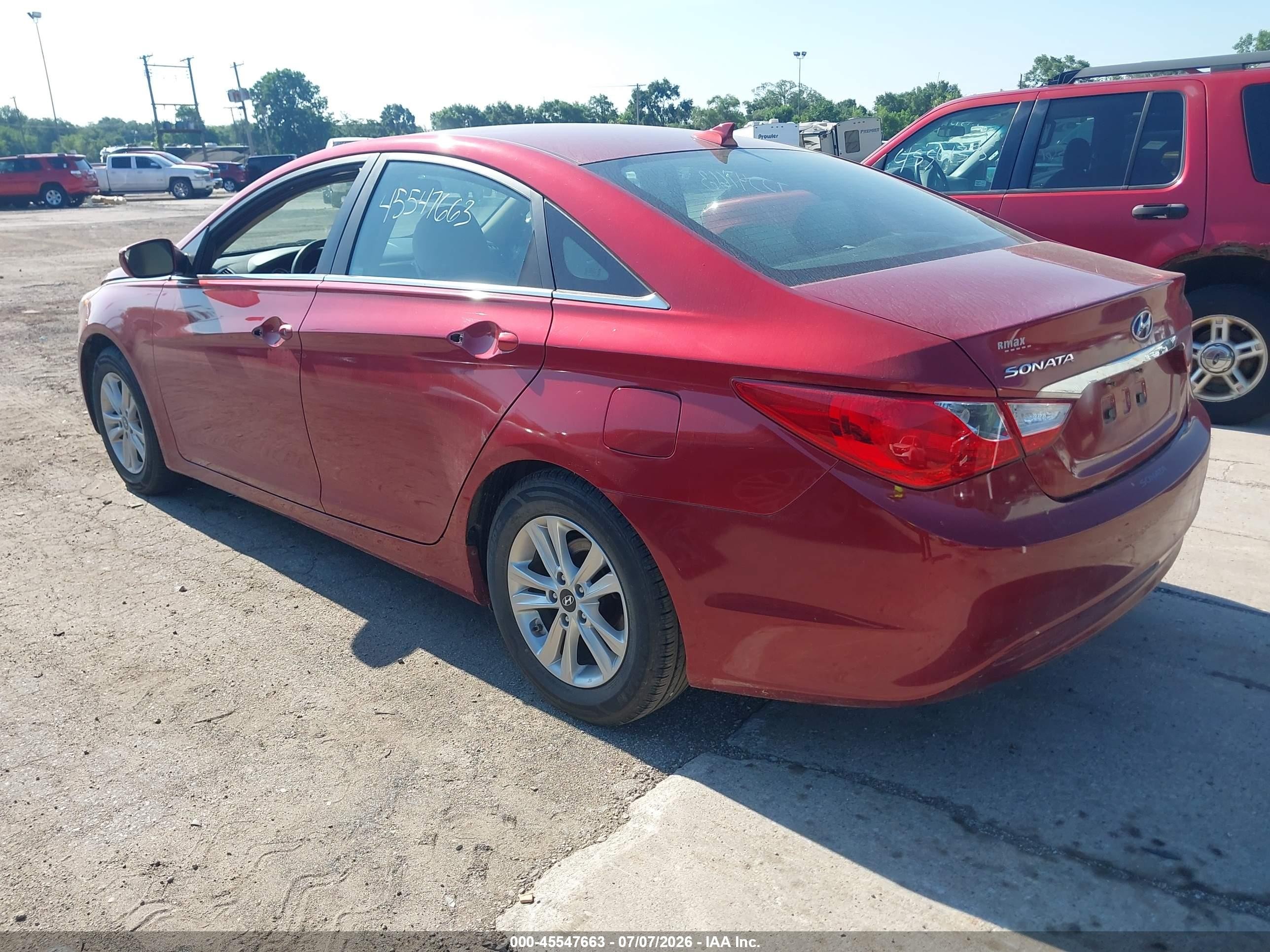 2012 Hyundai Sonata Gls Red vin: 5NPEB4AC2CH470912