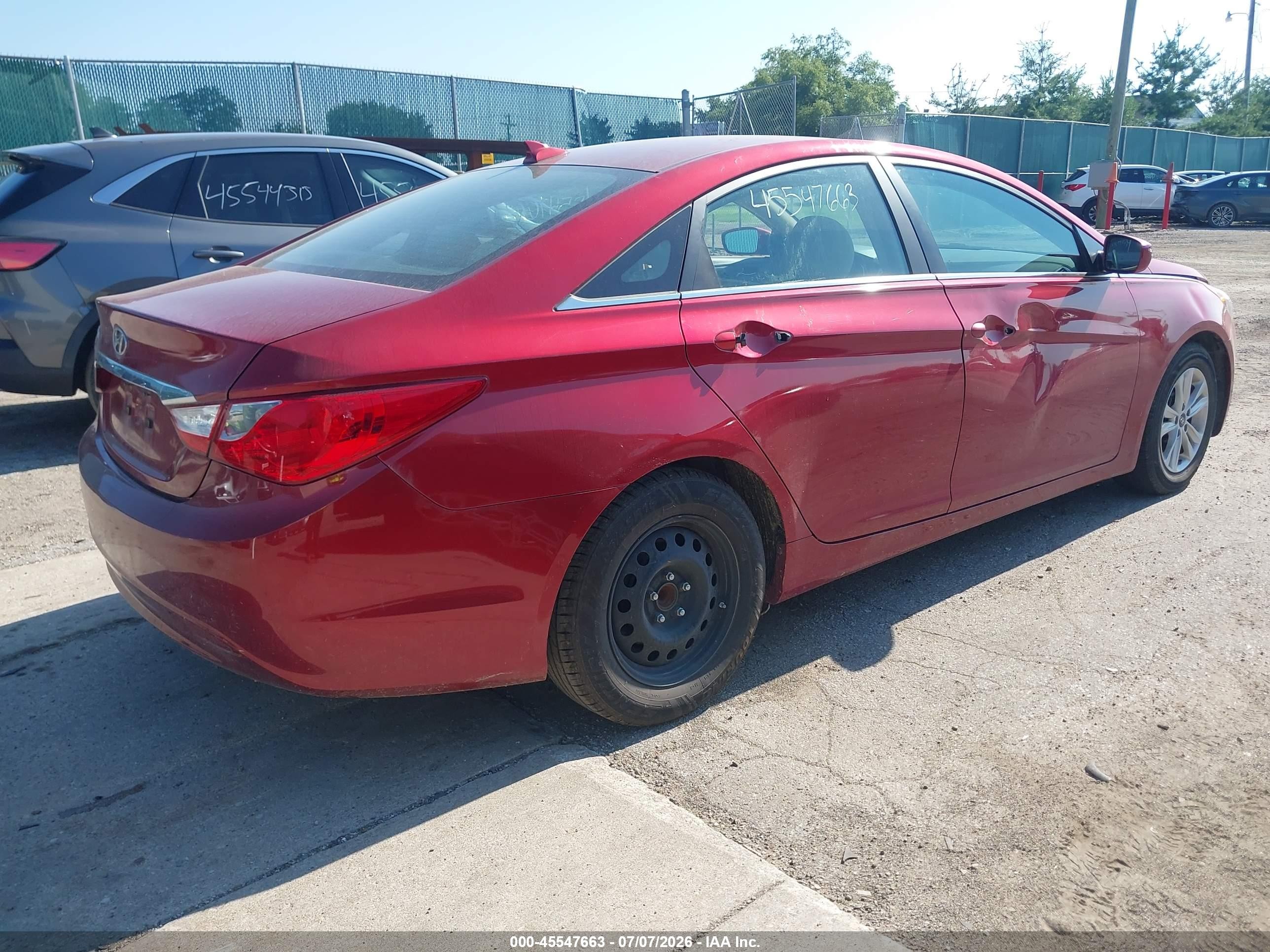 2012 Hyundai Sonata Gls Red vin: 5NPEB4AC2CH470912