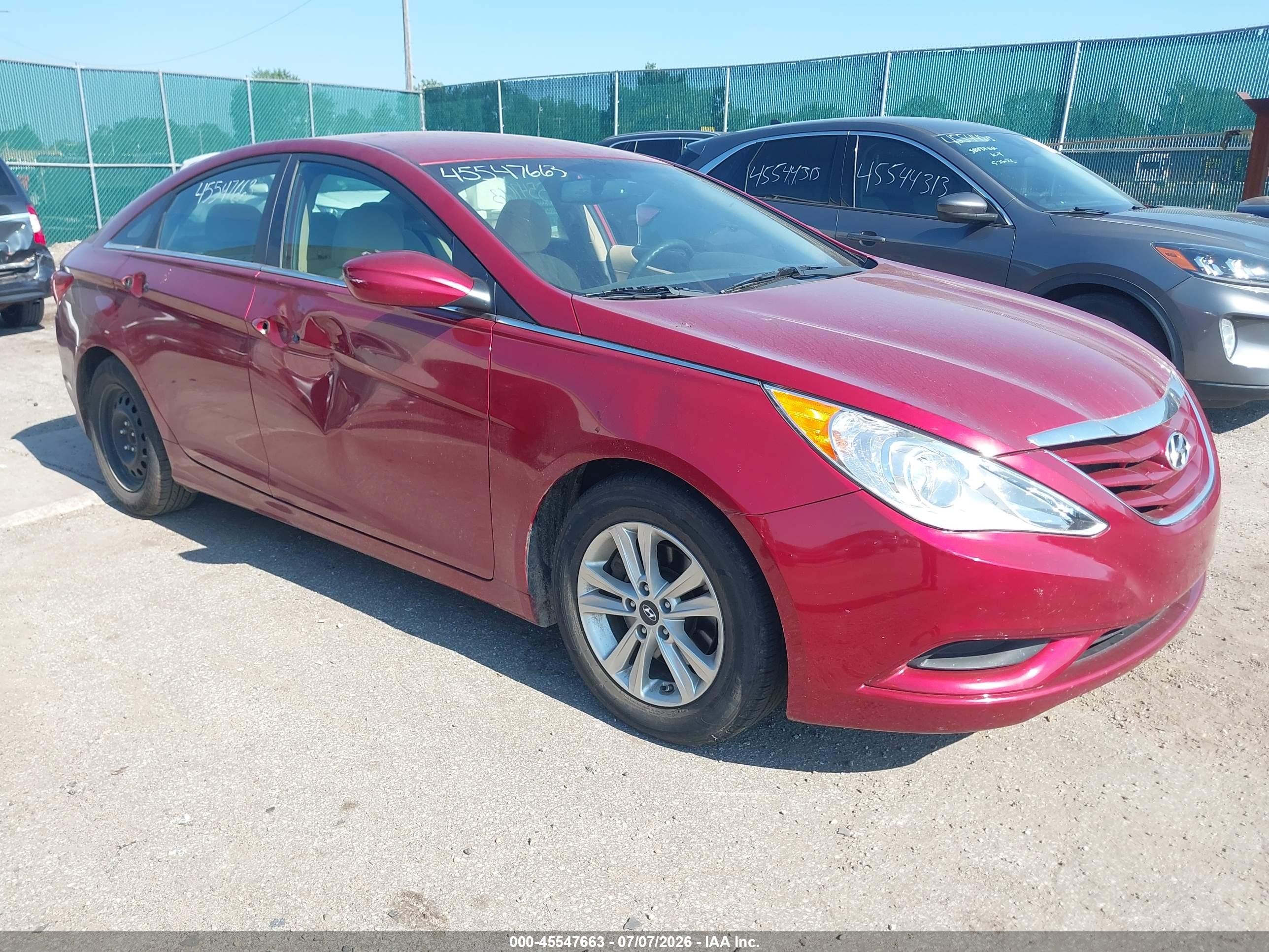 2012 Hyundai Sonata Gls Red vin: 5NPEB4AC2CH470912