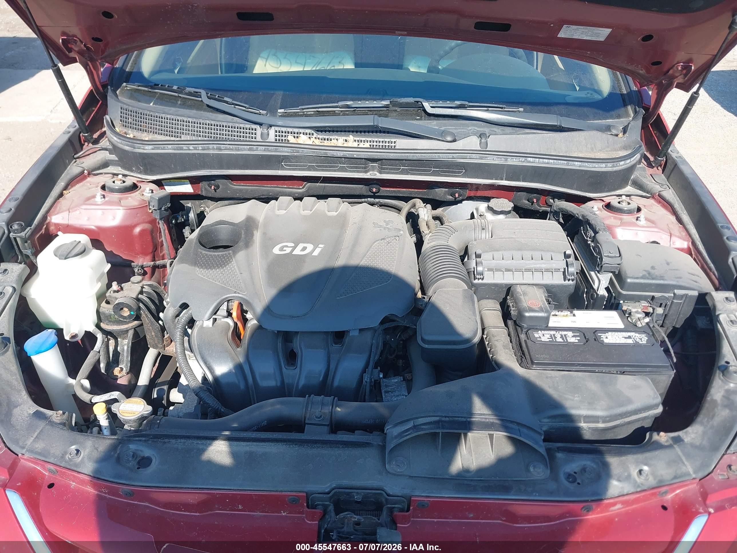 2012 Hyundai Sonata Gls Red vin: 5NPEB4AC2CH470912