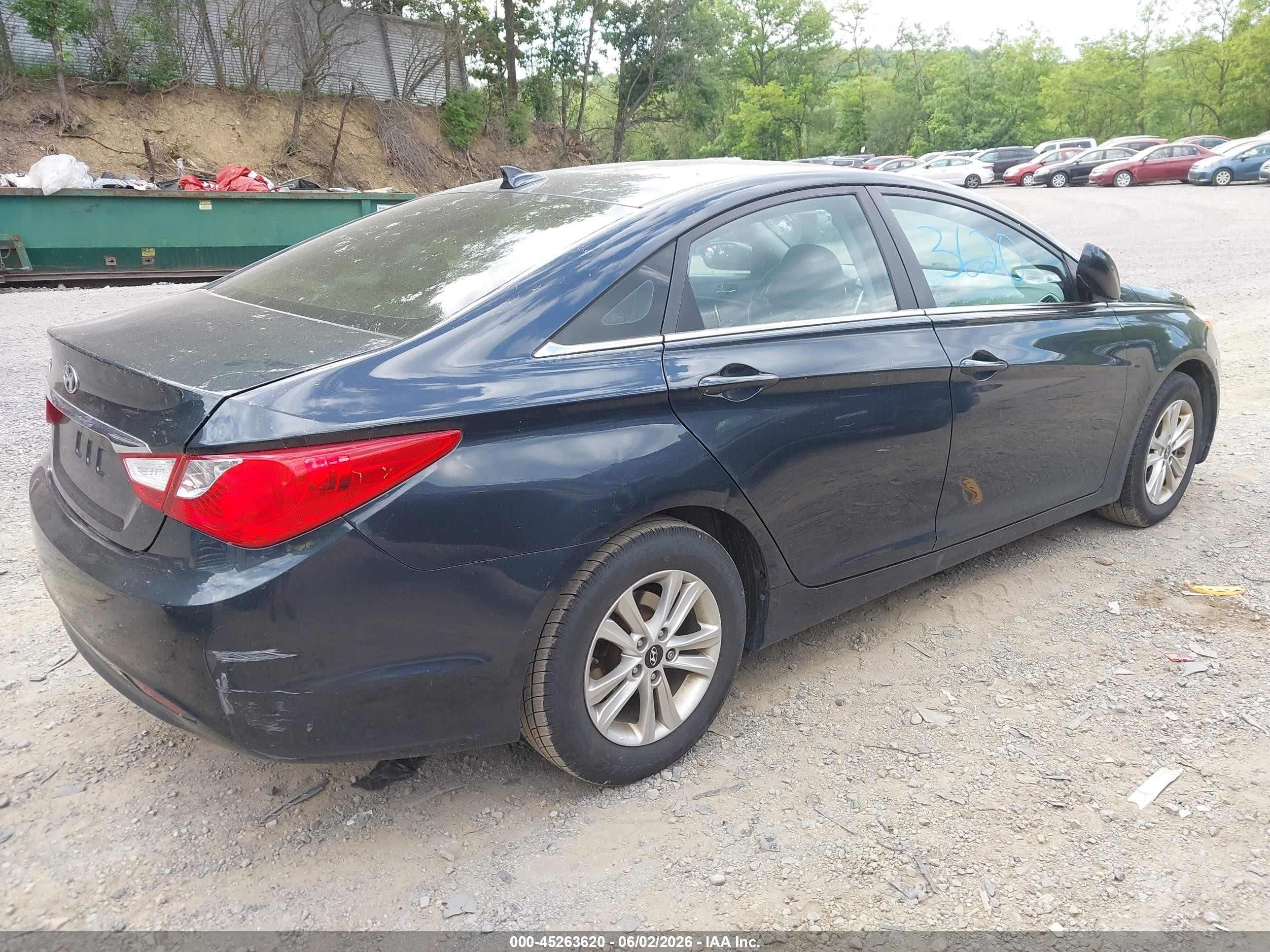 2012 Hyundai Sonata Gls Gray vin: 5NPEB4AC2CH473082