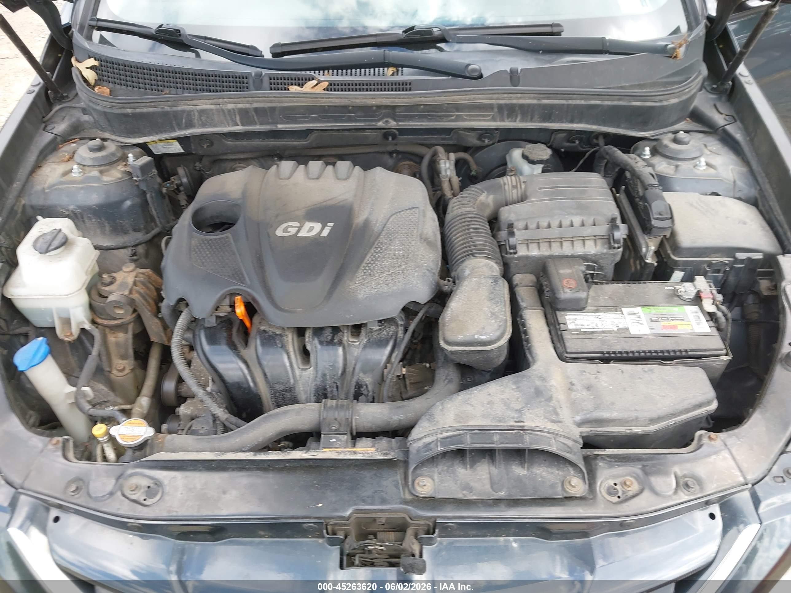 2012 Hyundai Sonata Gls Gray vin: 5NPEB4AC2CH473082