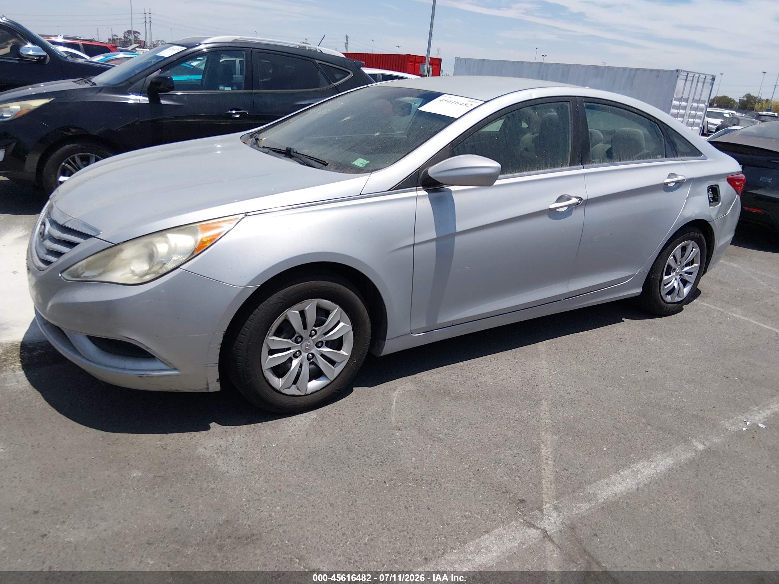 2012 Hyundai Sonata Gls Gray vin: 5NPEB4AC2CH473504
