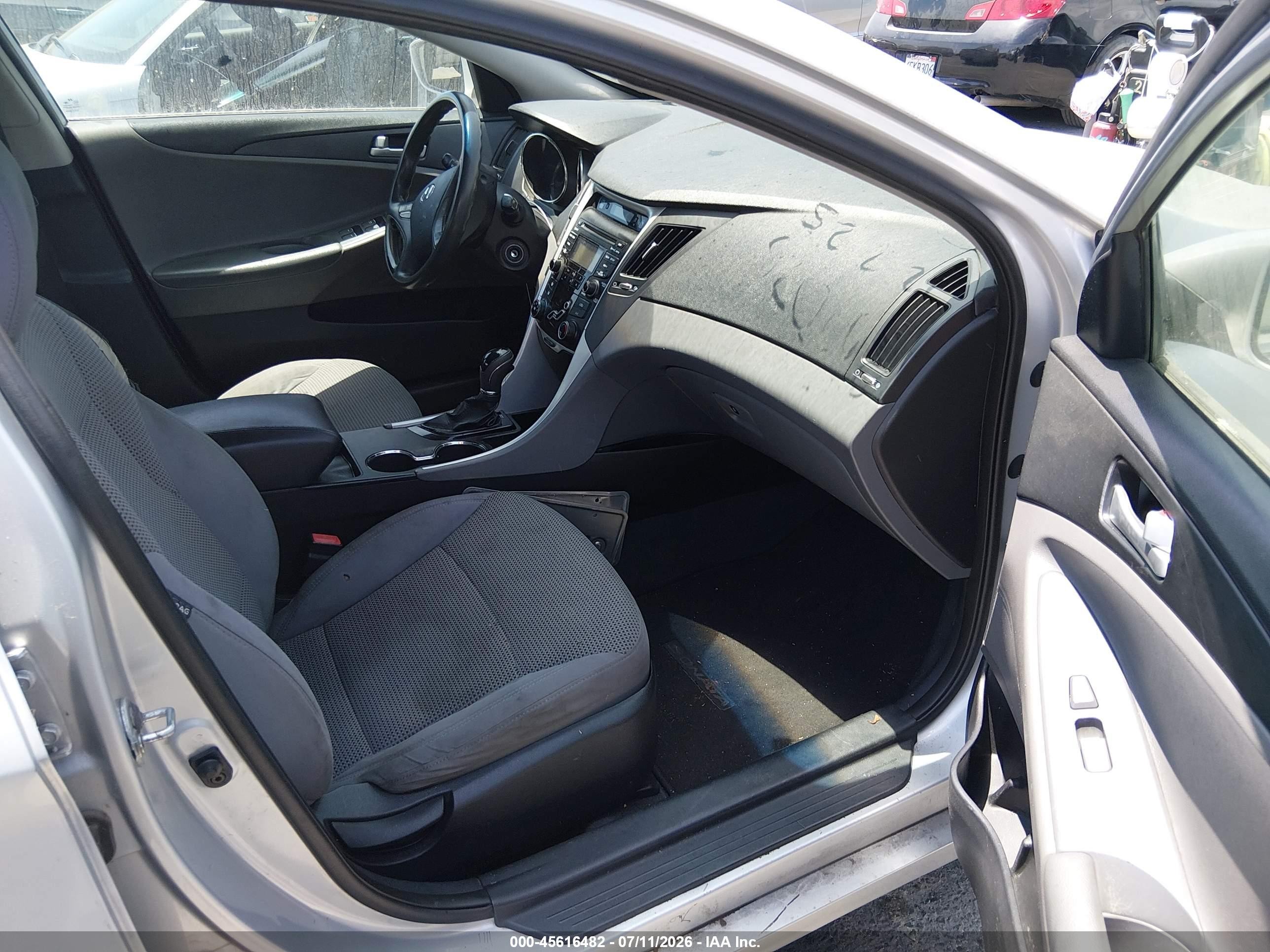 2012 Hyundai Sonata Gls Gray vin: 5NPEB4AC2CH473504