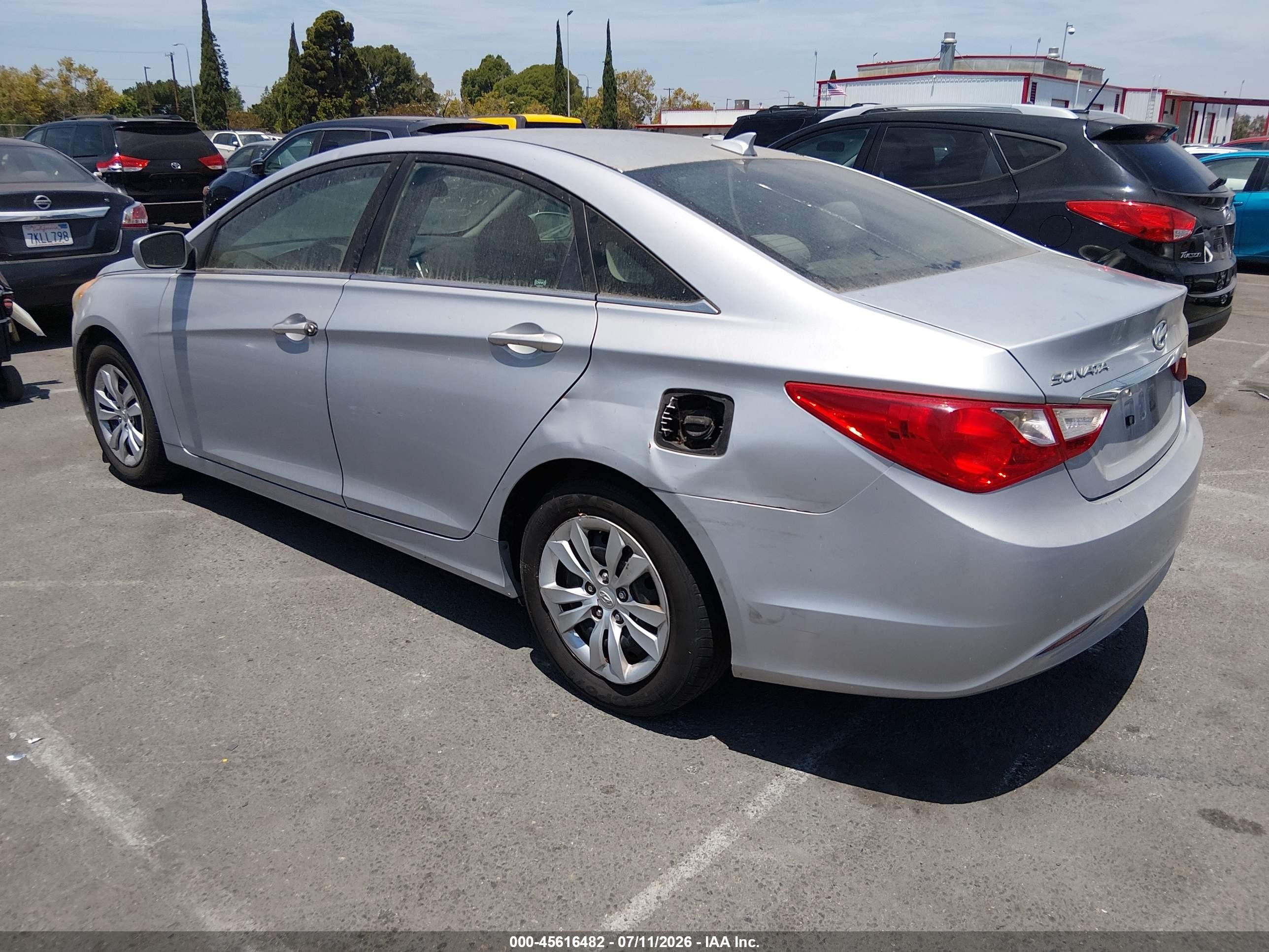 2012 Hyundai Sonata Gls Gray vin: 5NPEB4AC2CH473504