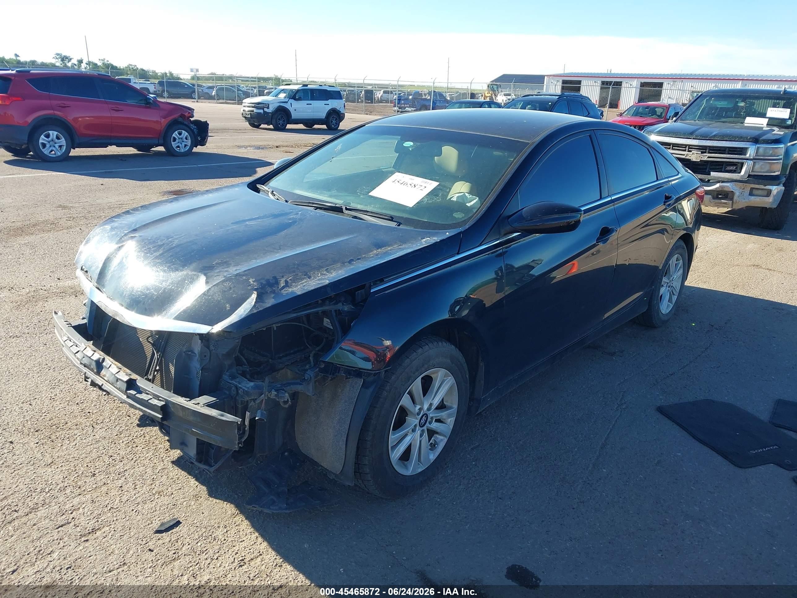 2012 Hyundai Sonata Gls Black vin: 5NPEB4AC2CH481747