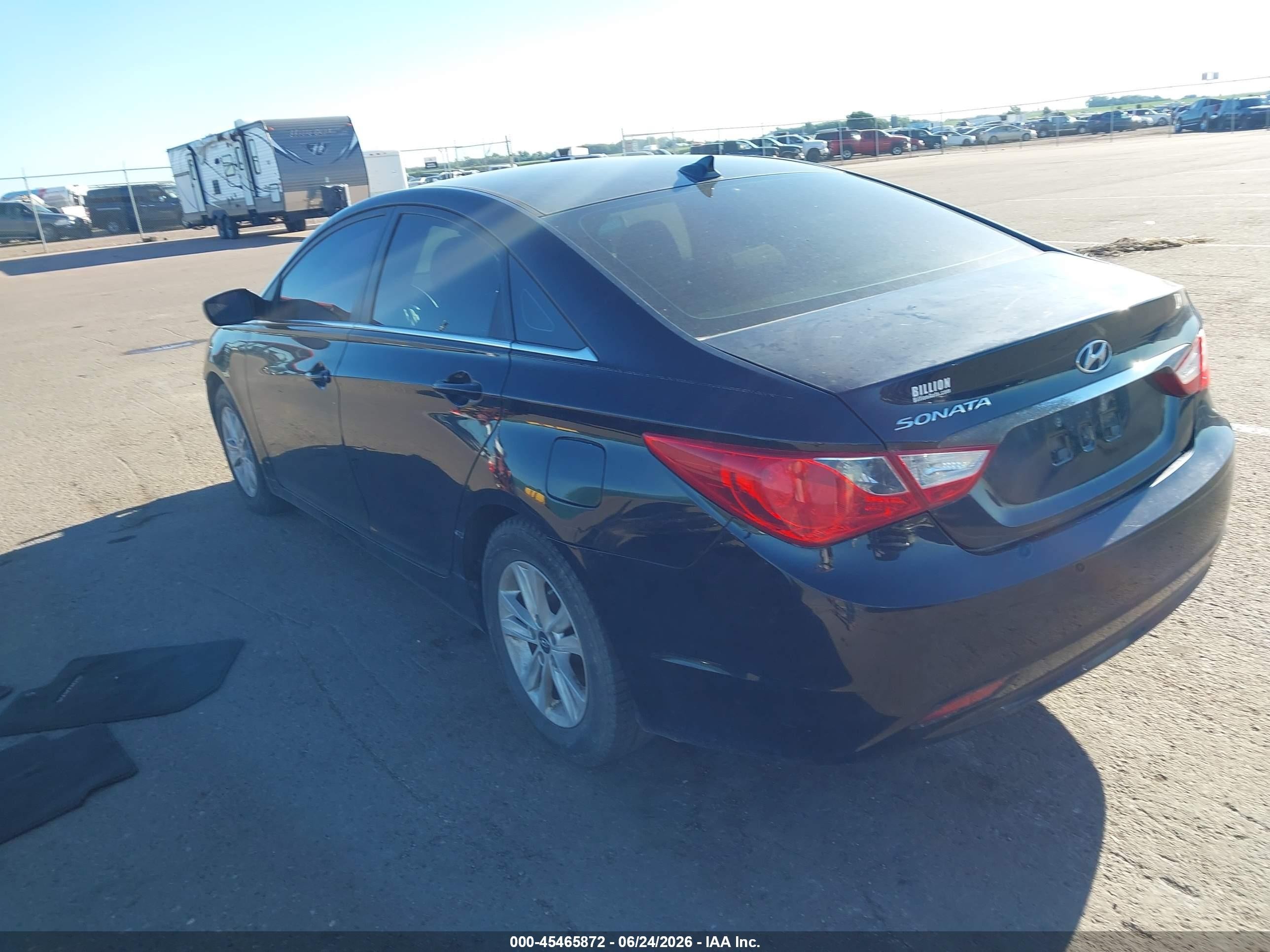 2012 Hyundai Sonata Gls Black vin: 5NPEB4AC2CH481747
