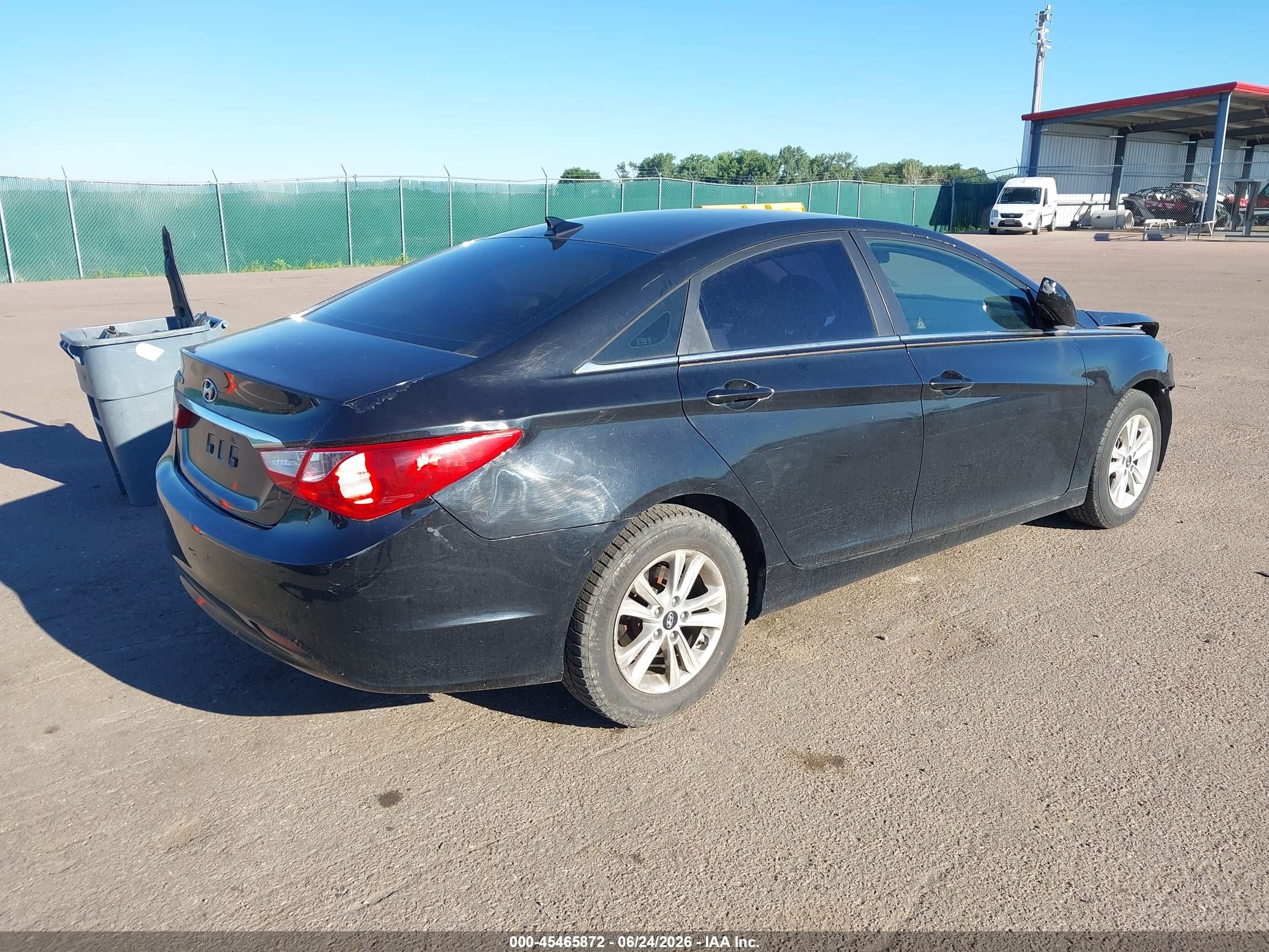 2012 Hyundai Sonata Gls Black vin: 5NPEB4AC2CH481747