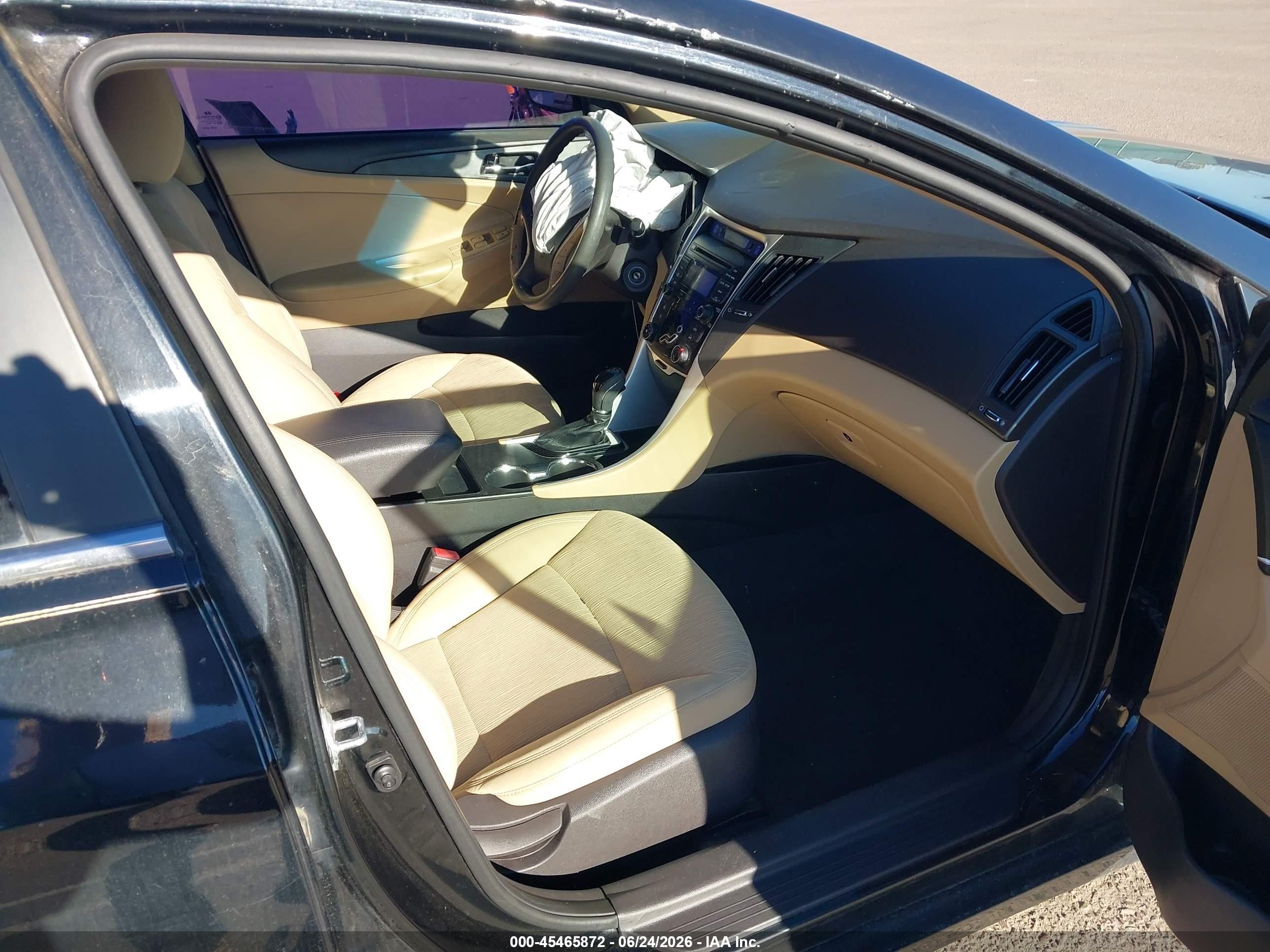 2012 Hyundai Sonata Gls Black vin: 5NPEB4AC2CH481747