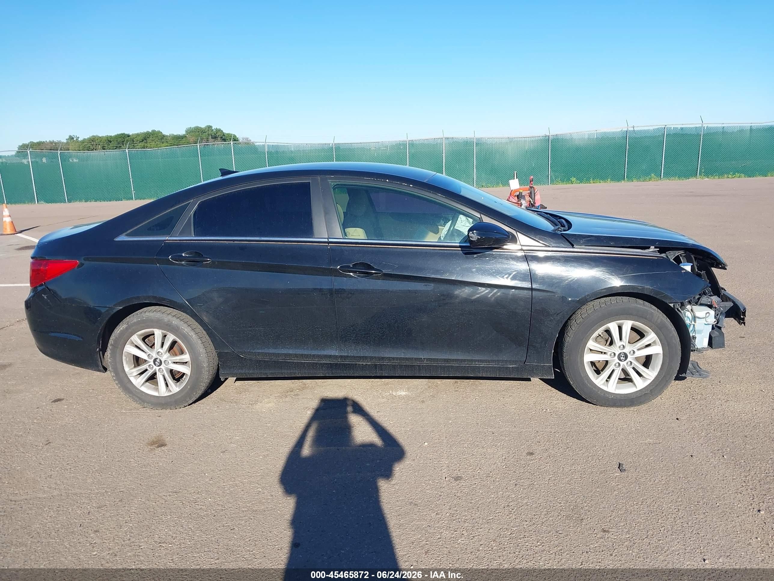2012 Hyundai Sonata Gls Black vin: 5NPEB4AC2CH481747