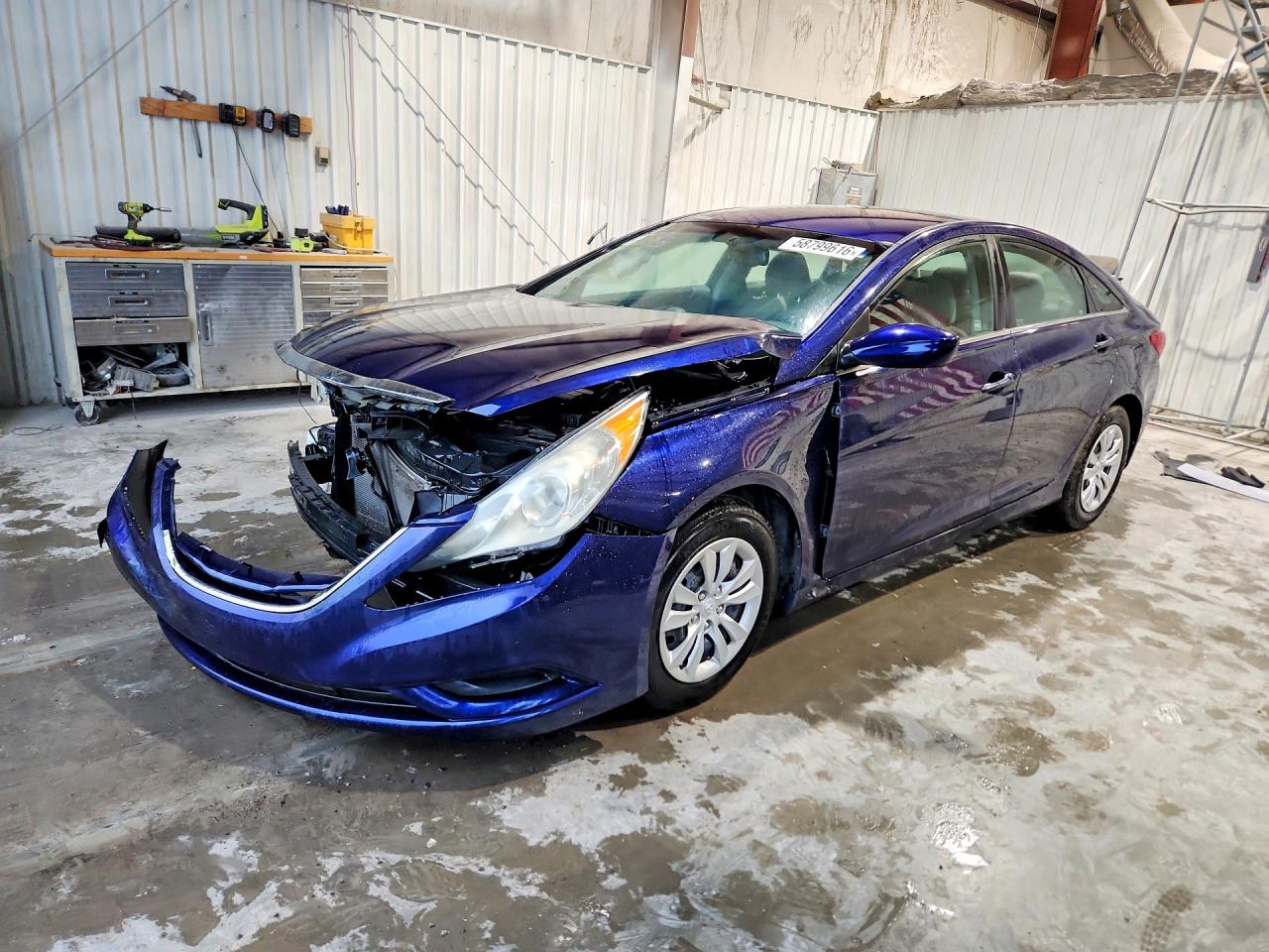 2012 Hyundai Sonata Gls Blue vin: 5NPEB4AC2CH482672