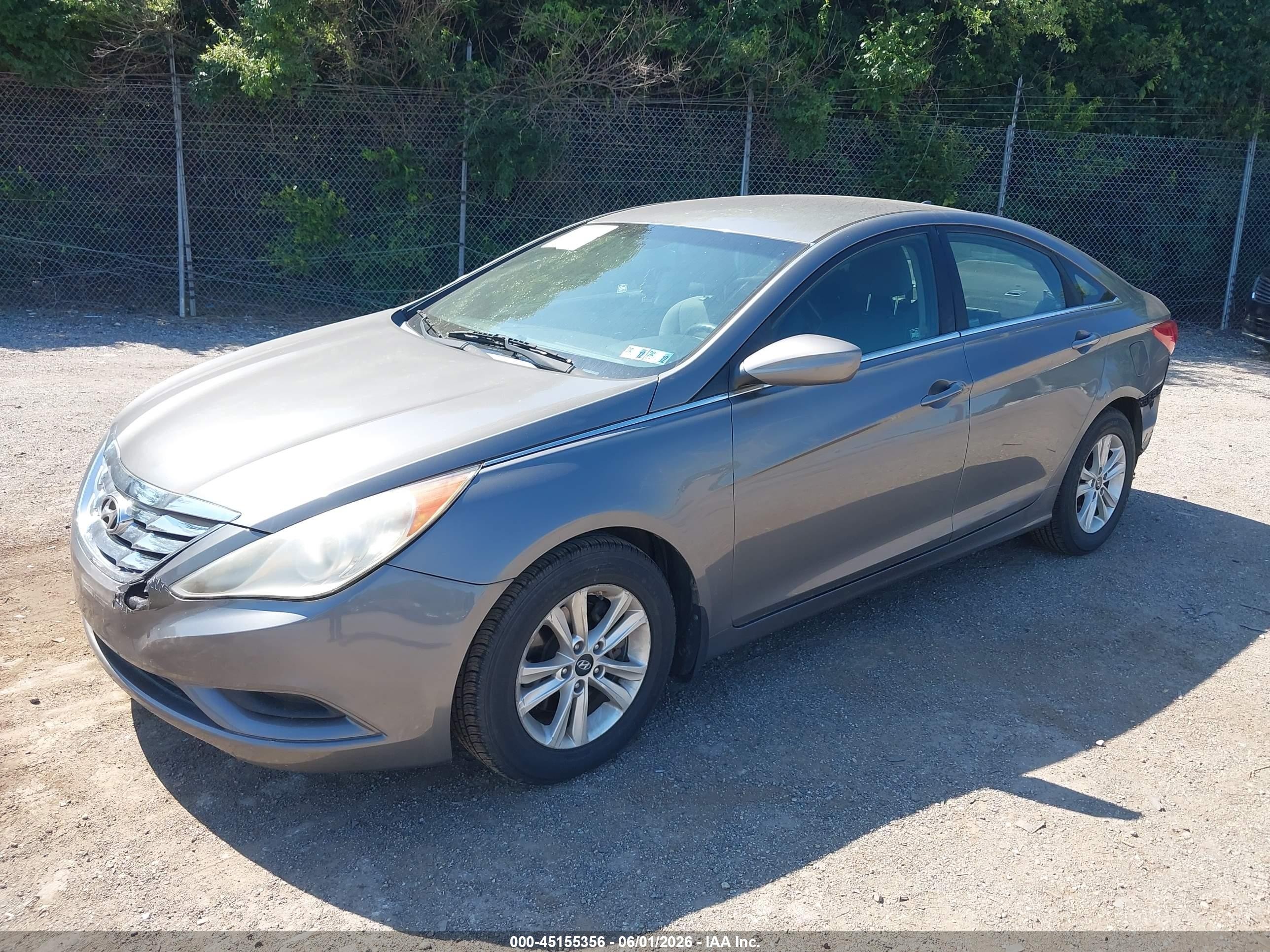2012 Hyundai Sonata Gls Gray vin: 5NPEB4AC2CH482963