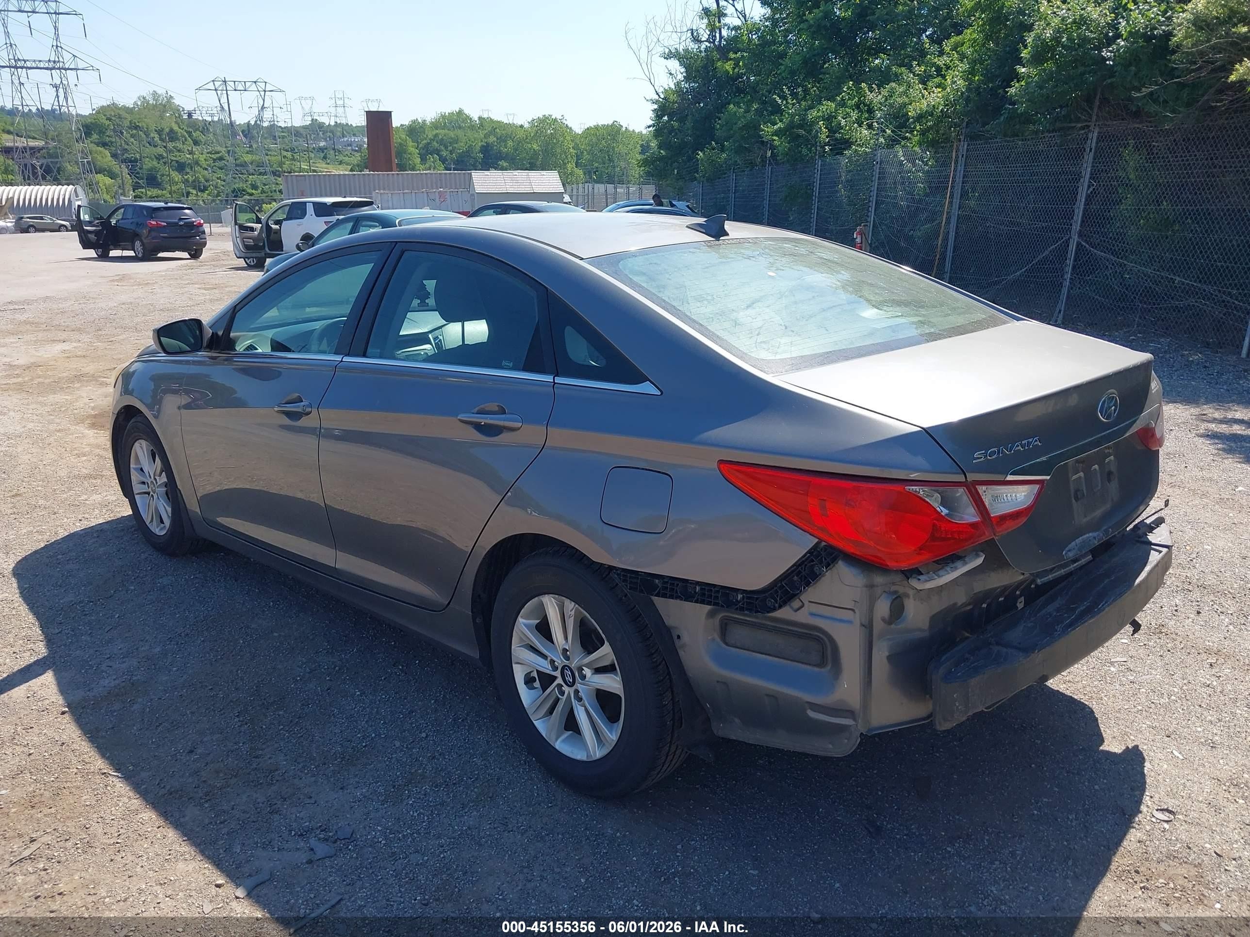 2012 Hyundai Sonata Gls Gray vin: 5NPEB4AC2CH482963