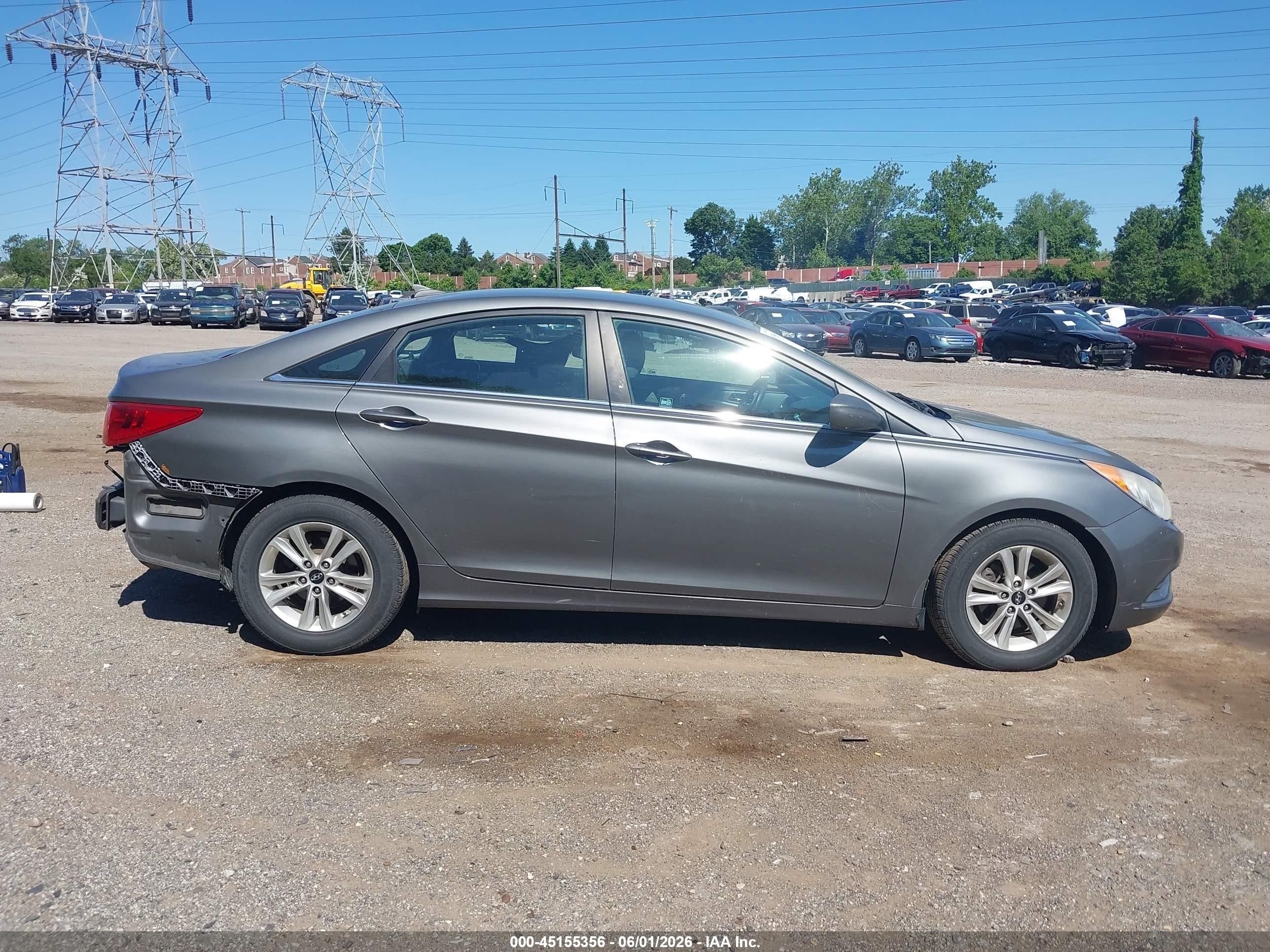 2012 Hyundai Sonata Gls Gray vin: 5NPEB4AC2CH482963