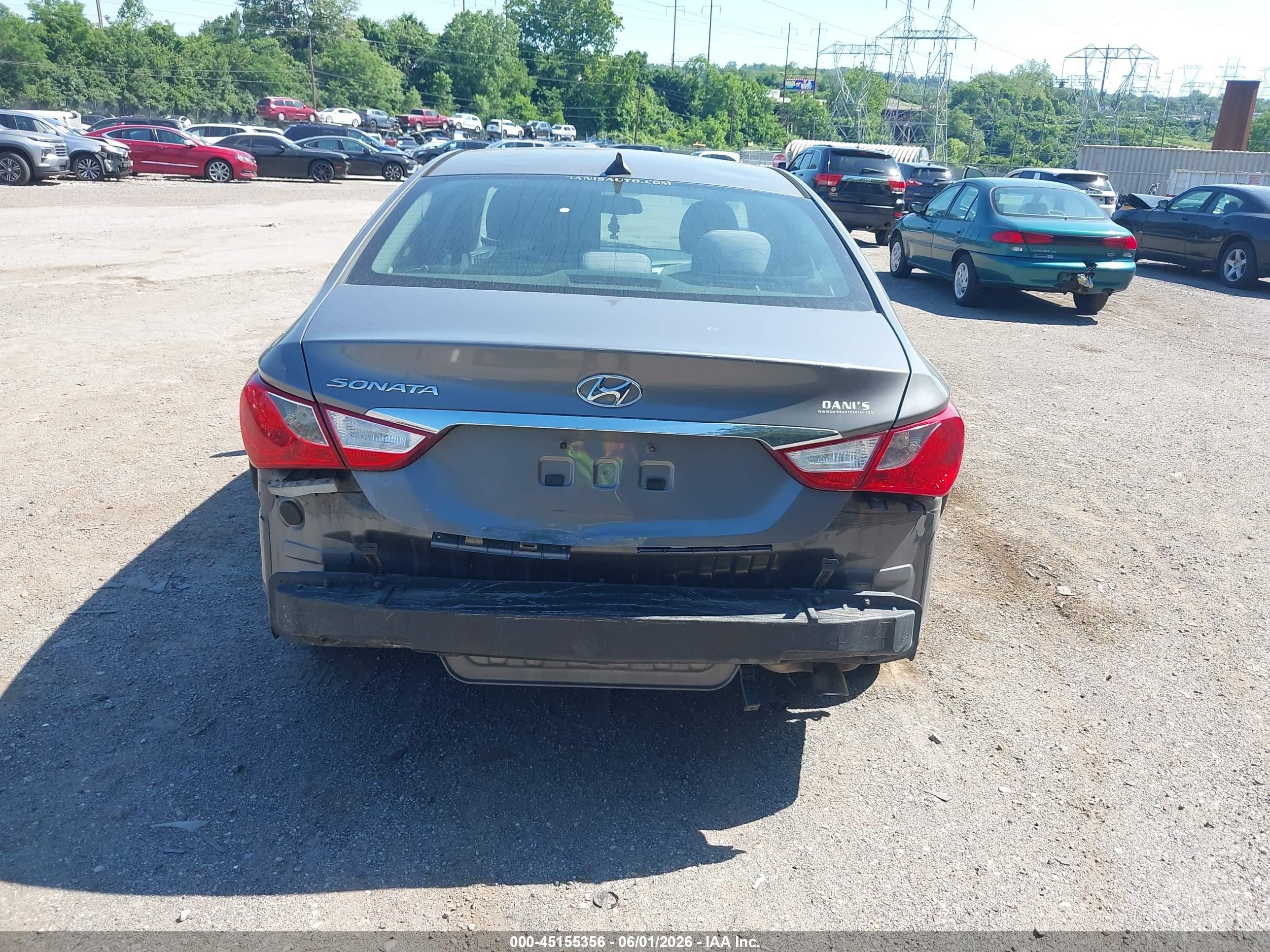2012 Hyundai Sonata Gls Gray vin: 5NPEB4AC2CH482963