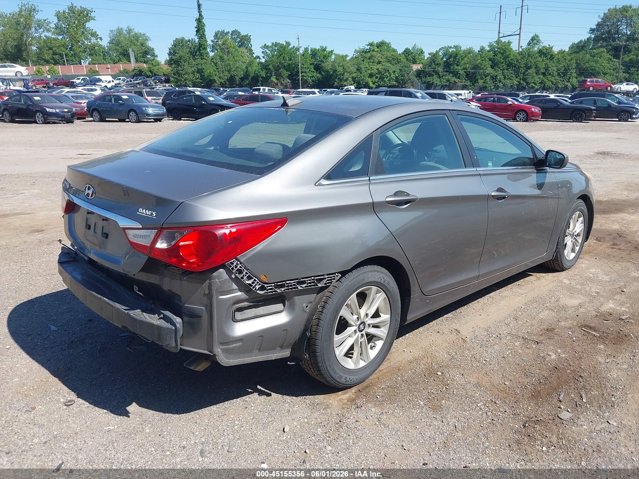 2012 Hyundai Sonata Gls Gray vin: 5NPEB4AC2CH482963