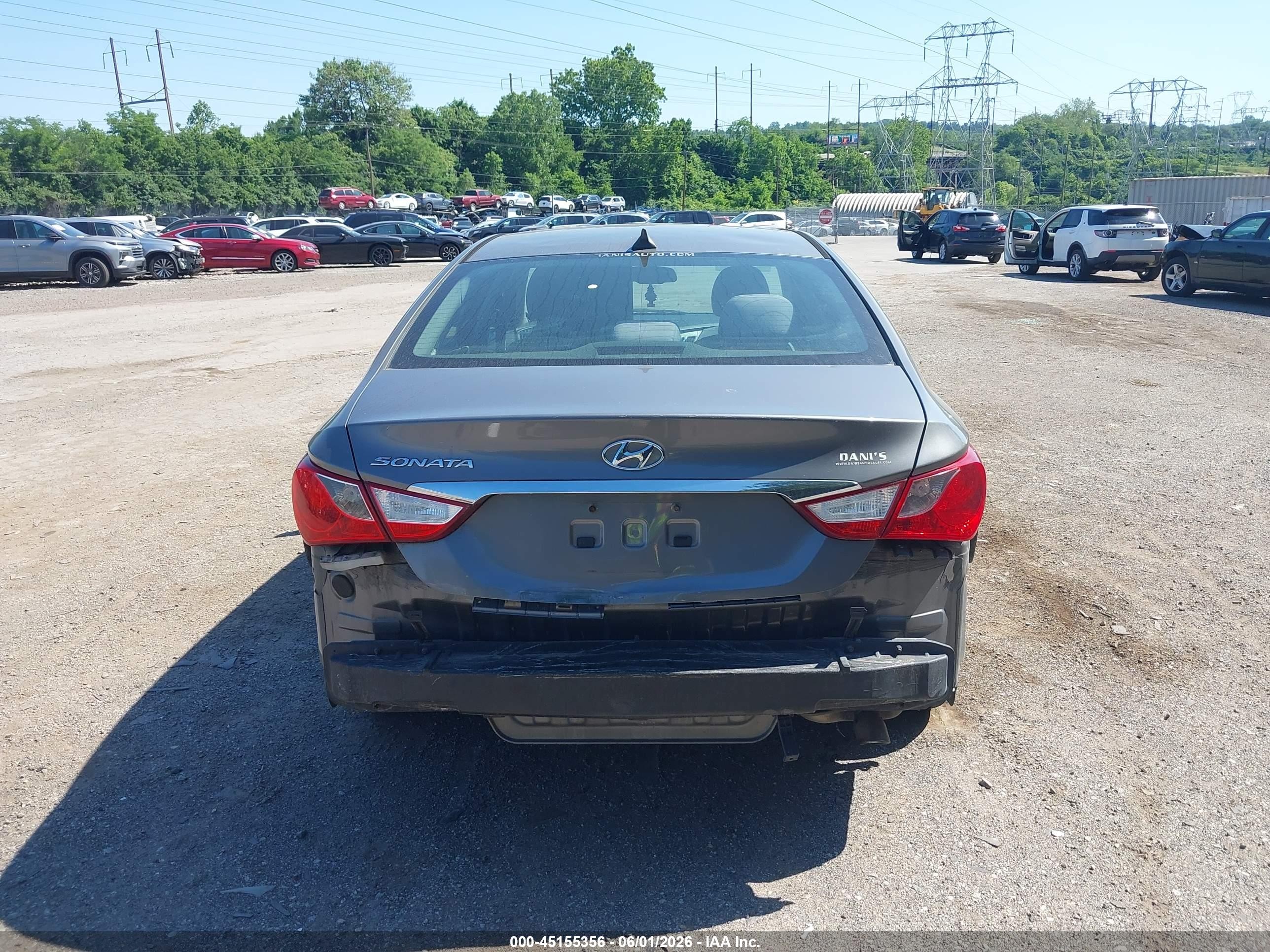 2012 Hyundai Sonata Gls Gray vin: 5NPEB4AC2CH482963