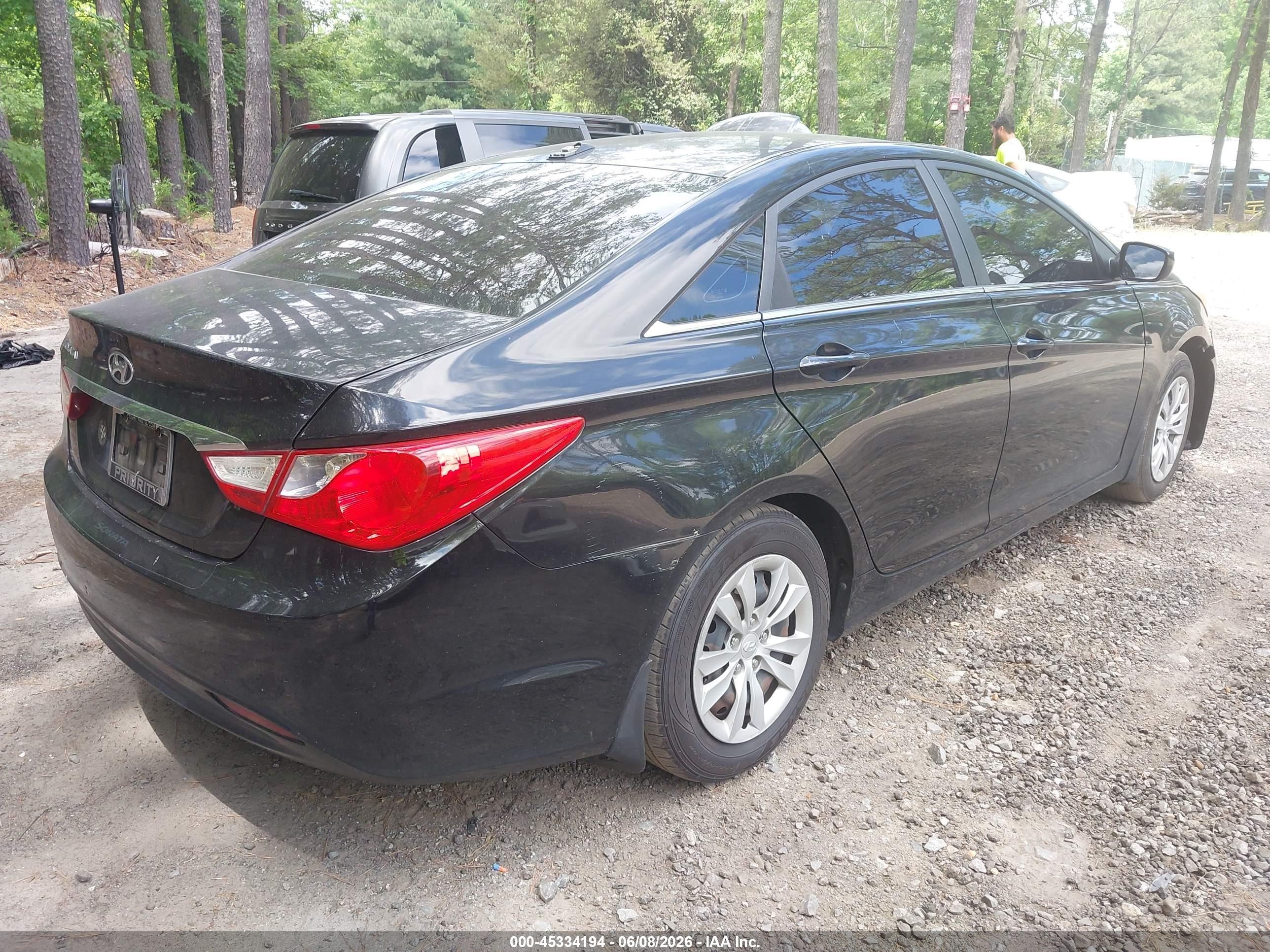 2012 Hyundai Sonata Gls Black vin: 5NPEB4AC2CH485006