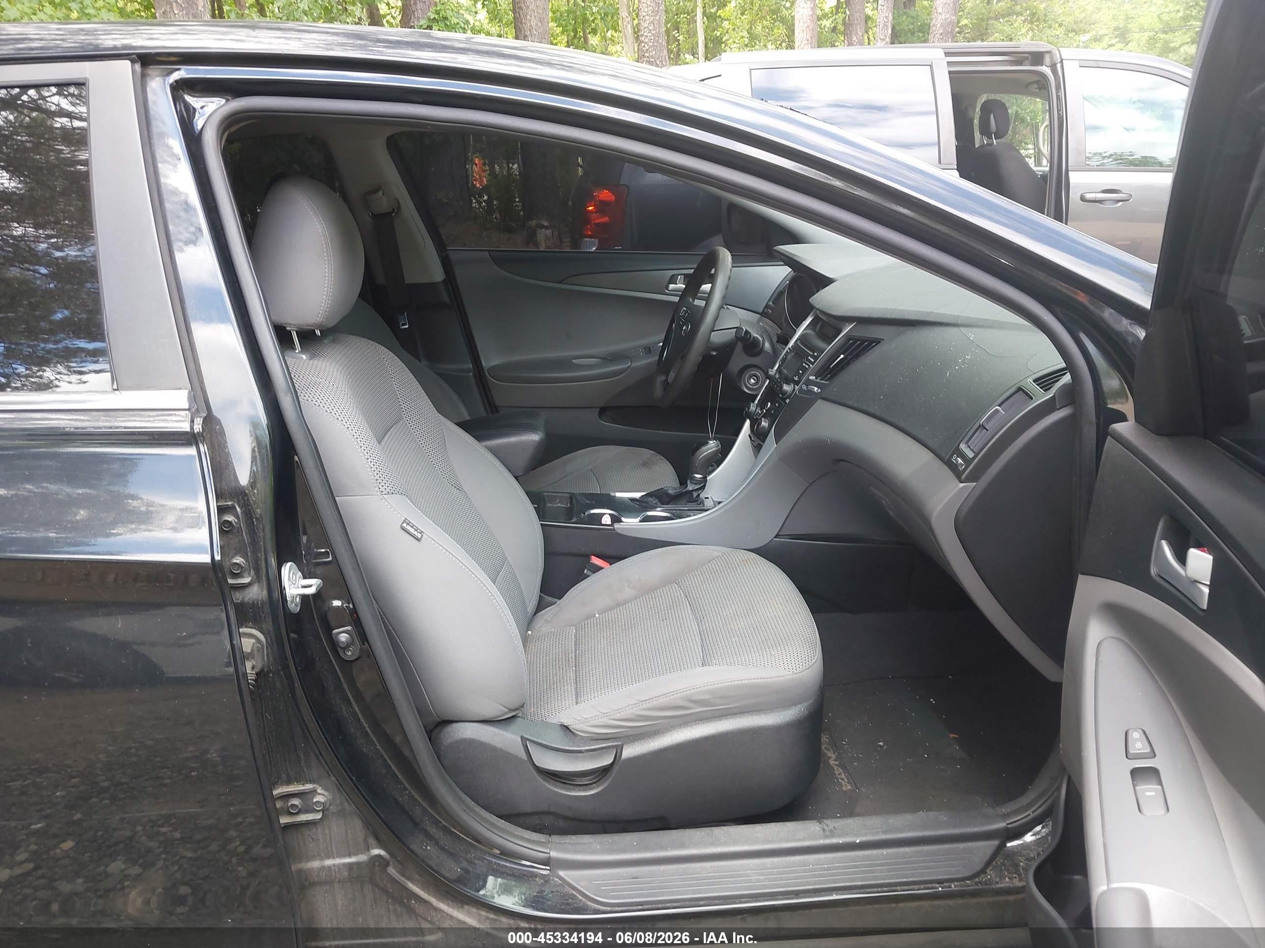 2012 Hyundai Sonata Gls Black vin: 5NPEB4AC2CH485006