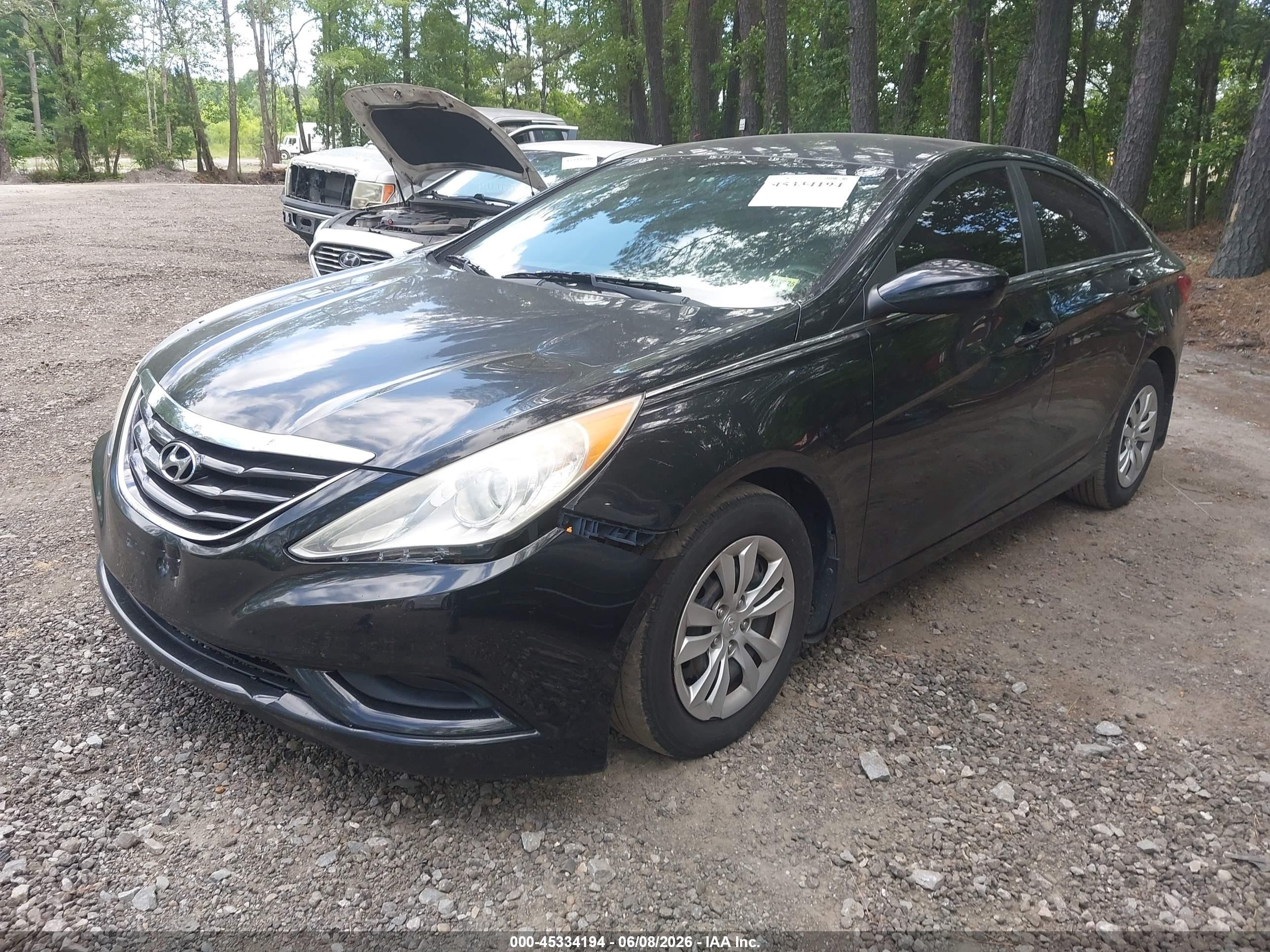 2012 Hyundai Sonata Gls Black vin: 5NPEB4AC2CH485006