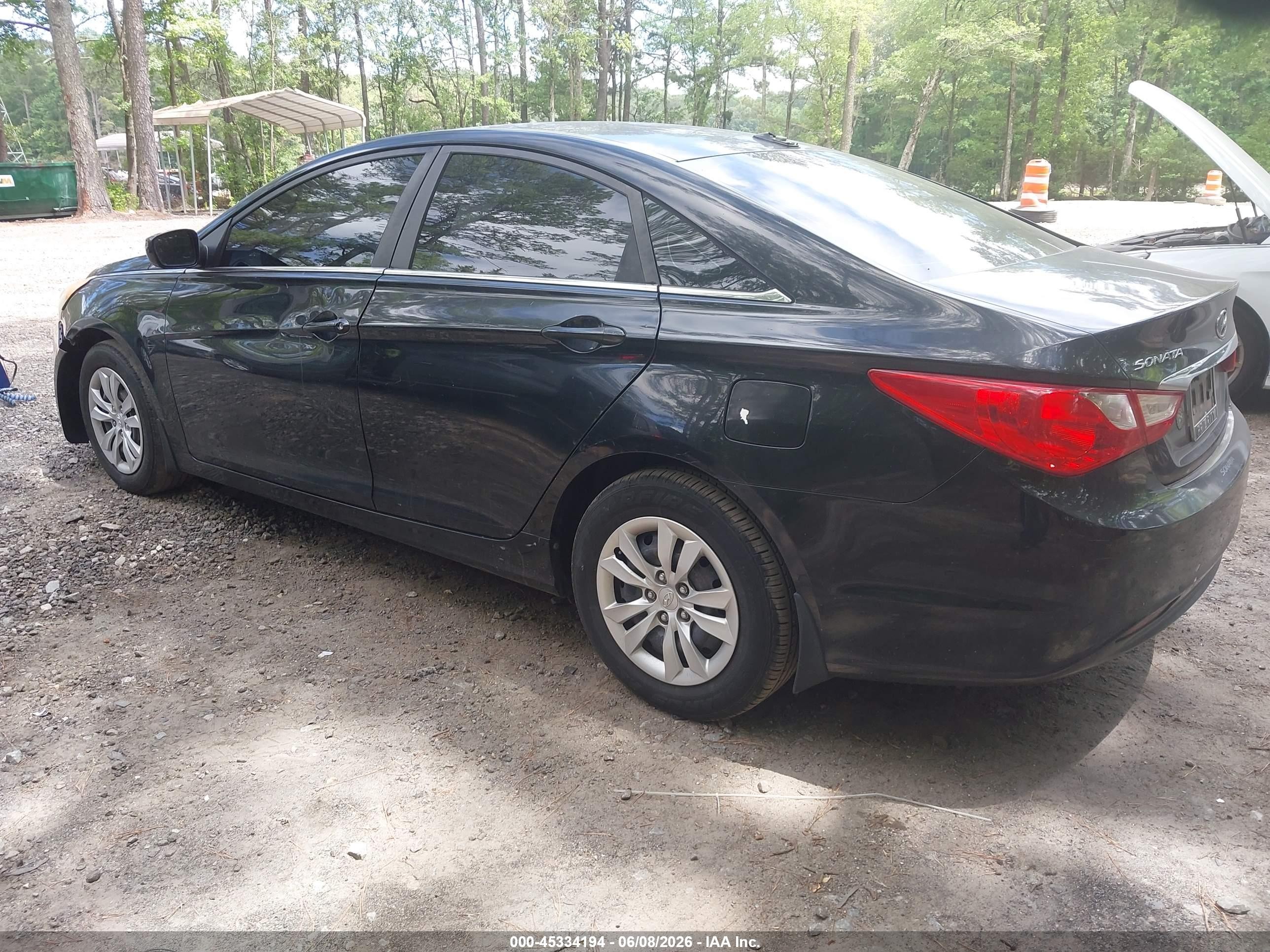 2012 Hyundai Sonata Gls Black vin: 5NPEB4AC2CH485006