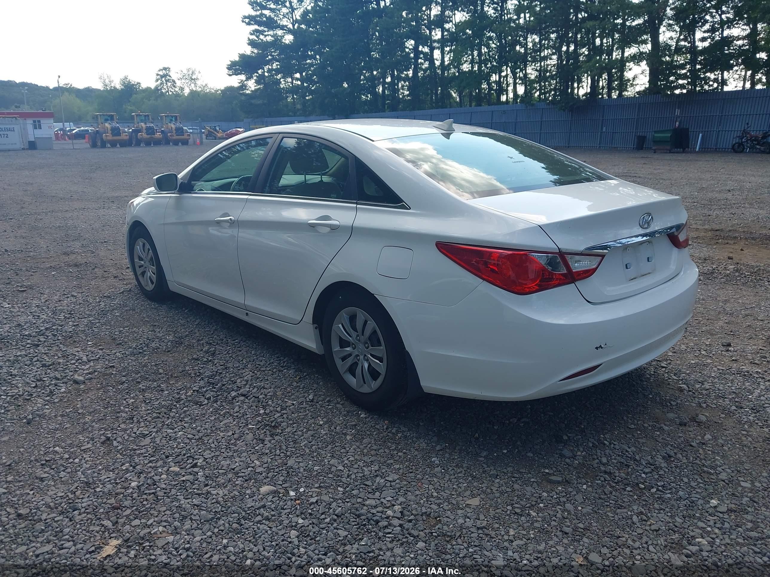 2012 Hyundai Sonata Gls White vin: 5NPEB4AC2CH493655