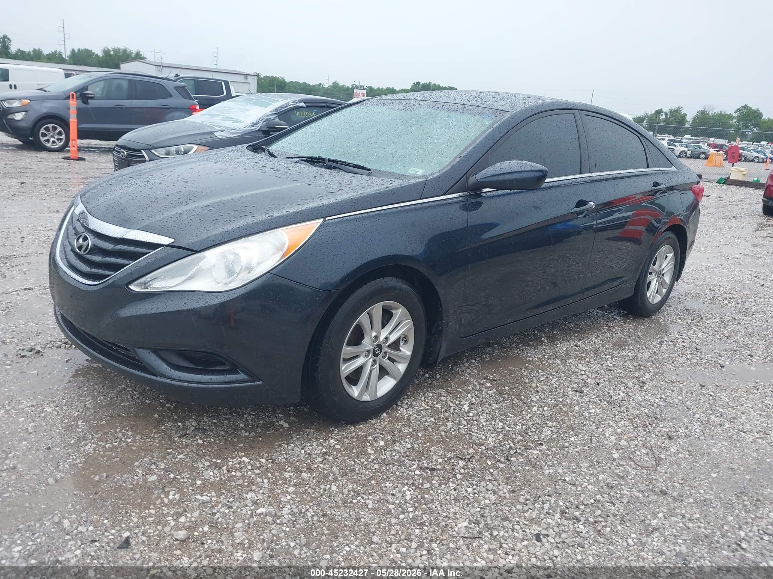 2012 Hyundai Sonata Gls Dark Blue vin: 5NPEB4AC2CH494434