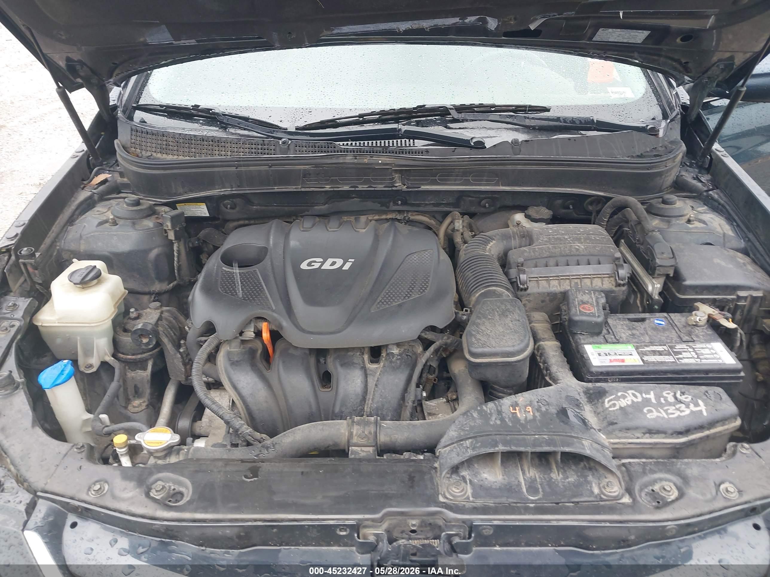 2012 Hyundai Sonata Gls Dark Blue vin: 5NPEB4AC2CH494434