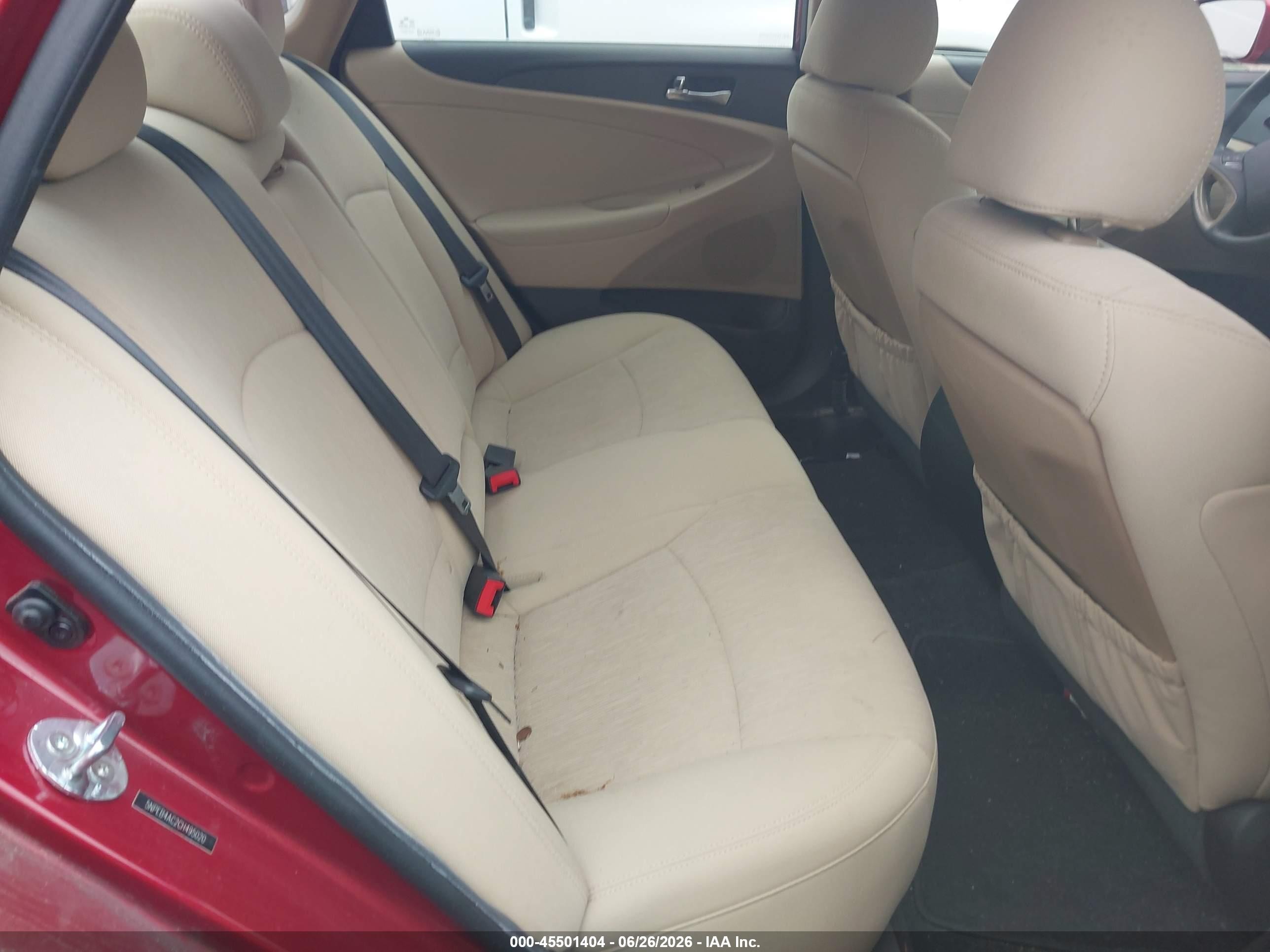 2012 Hyundai Sonata Gls Red vin: 5NPEB4AC2CH495020