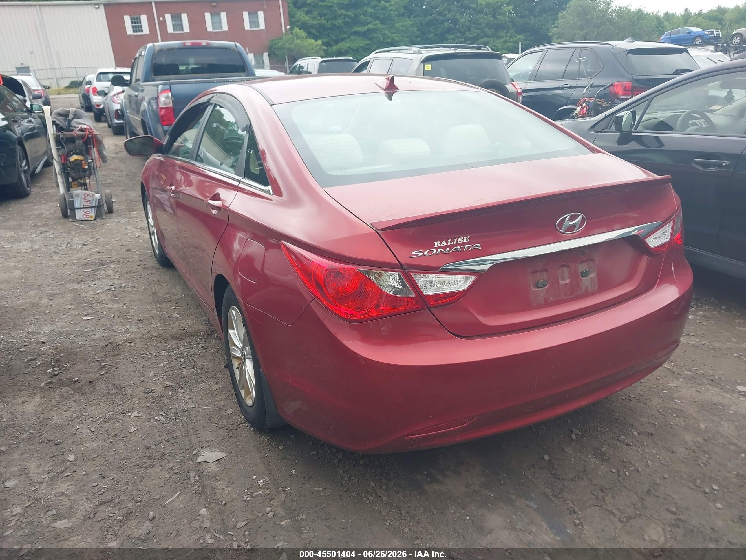 2012 Hyundai Sonata Gls Red vin: 5NPEB4AC2CH495020