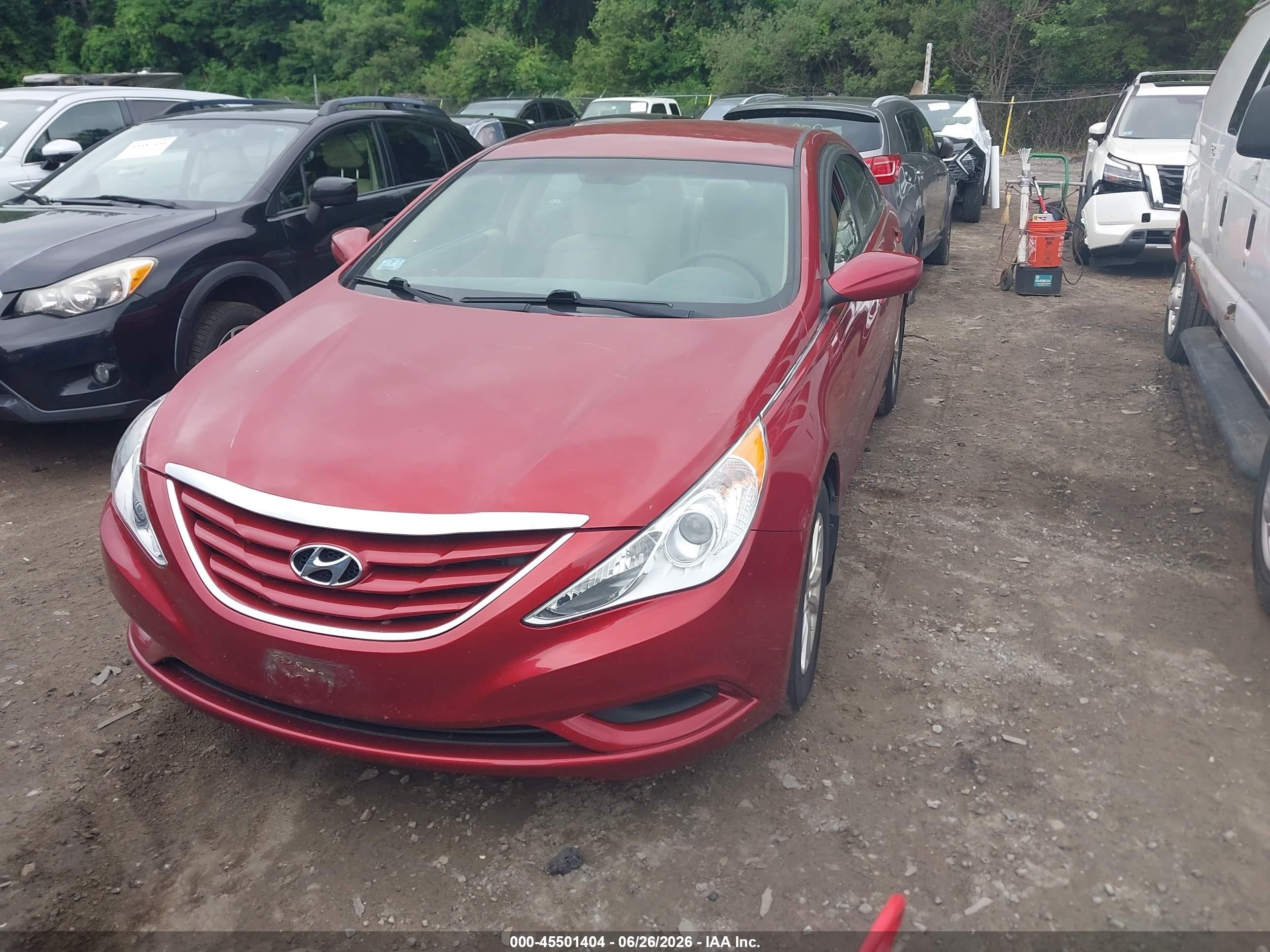 2012 Hyundai Sonata Gls Red vin: 5NPEB4AC2CH495020