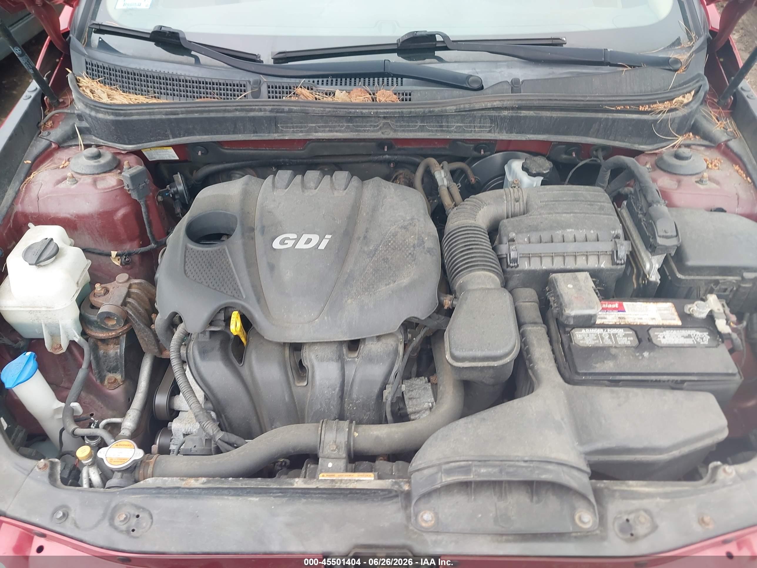 2012 Hyundai Sonata Gls Red vin: 5NPEB4AC2CH495020