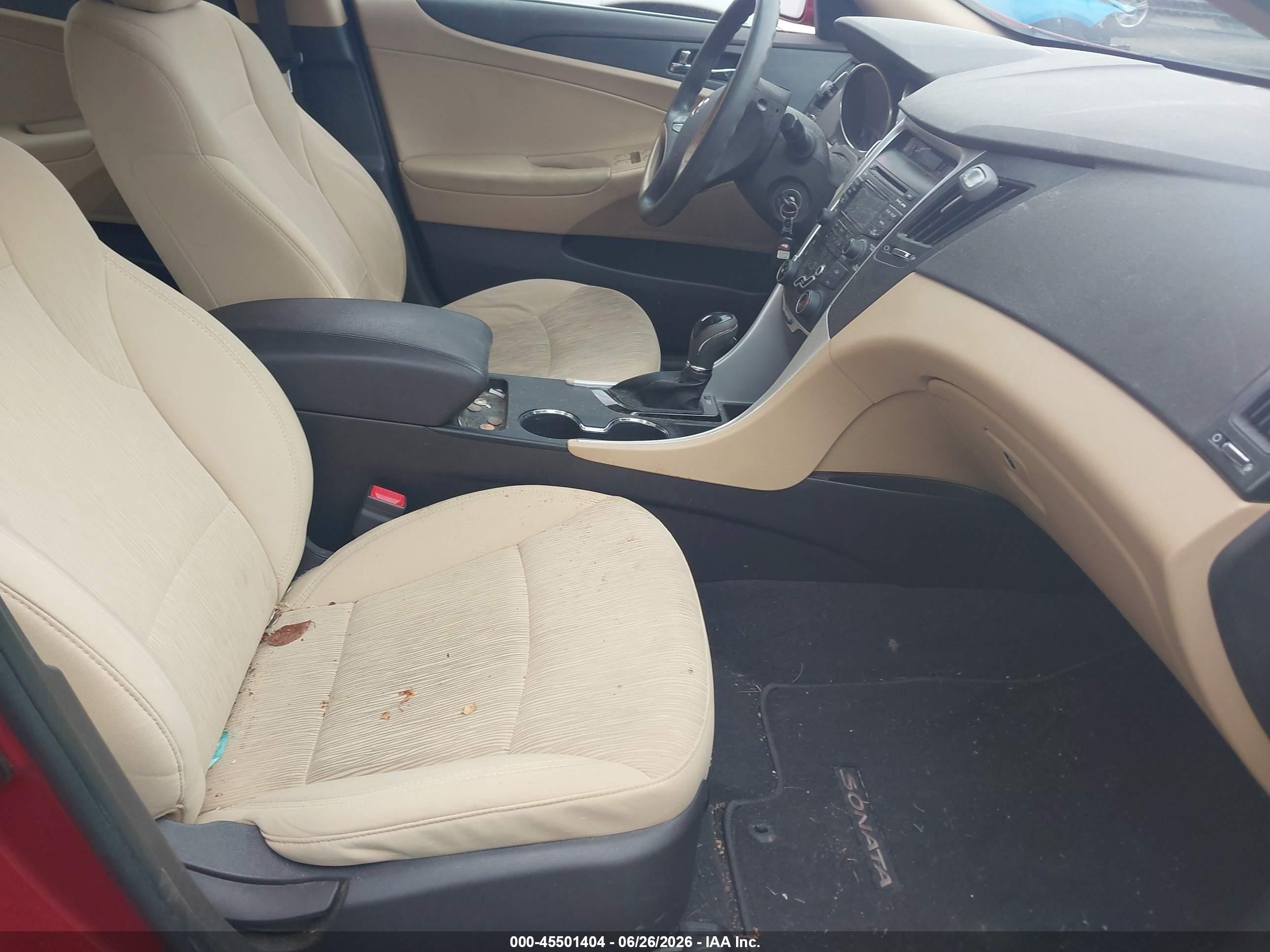 2012 Hyundai Sonata Gls Red vin: 5NPEB4AC2CH495020