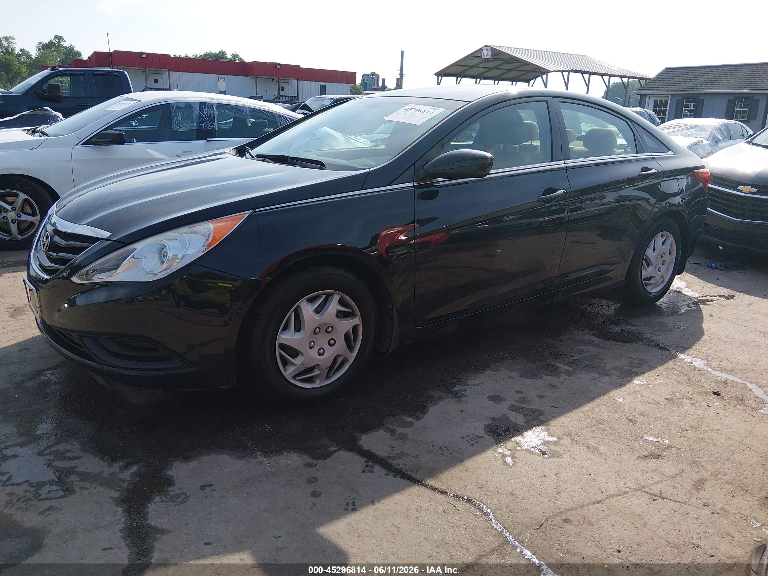 2012 Hyundai Sonata Gls Черный vin: 5NPEB4AC2CH501091