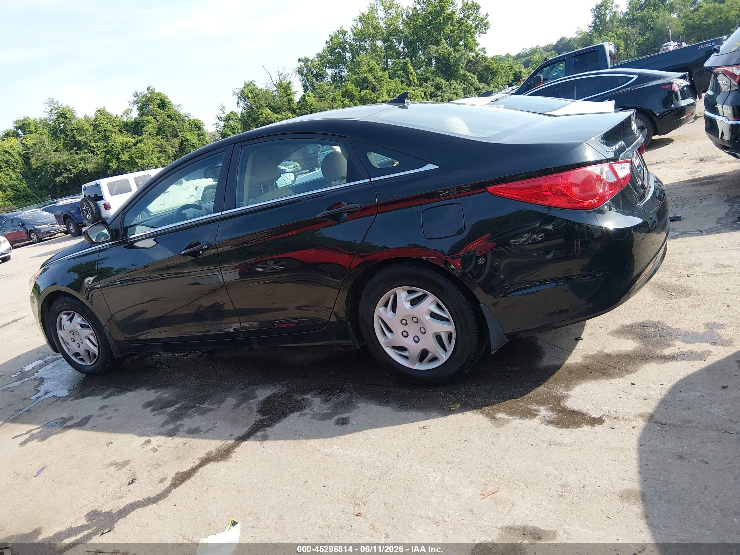 2012 Hyundai Sonata Gls Черный vin: 5NPEB4AC2CH501091