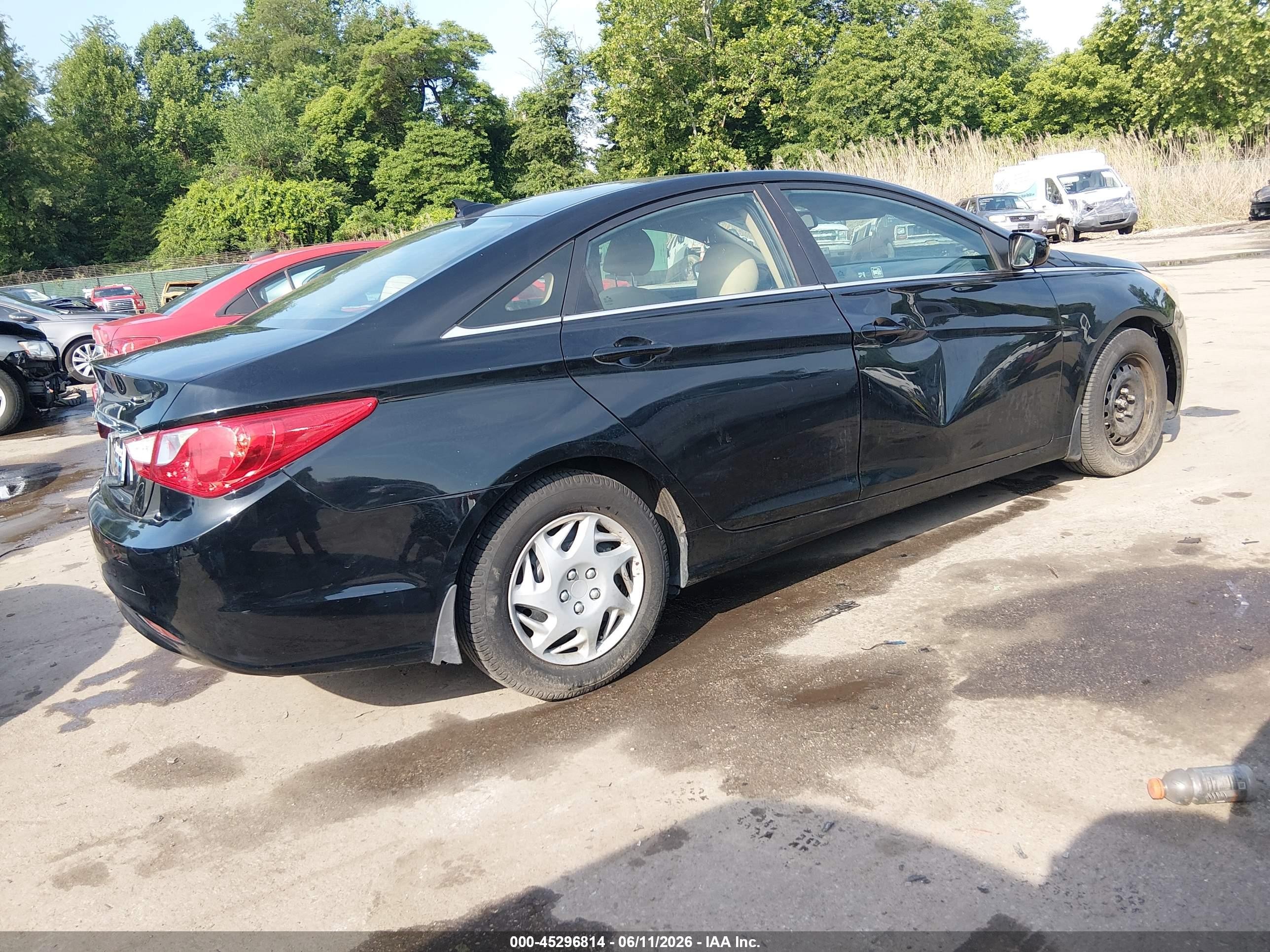 2012 Hyundai Sonata Gls Черный vin: 5NPEB4AC2CH501091