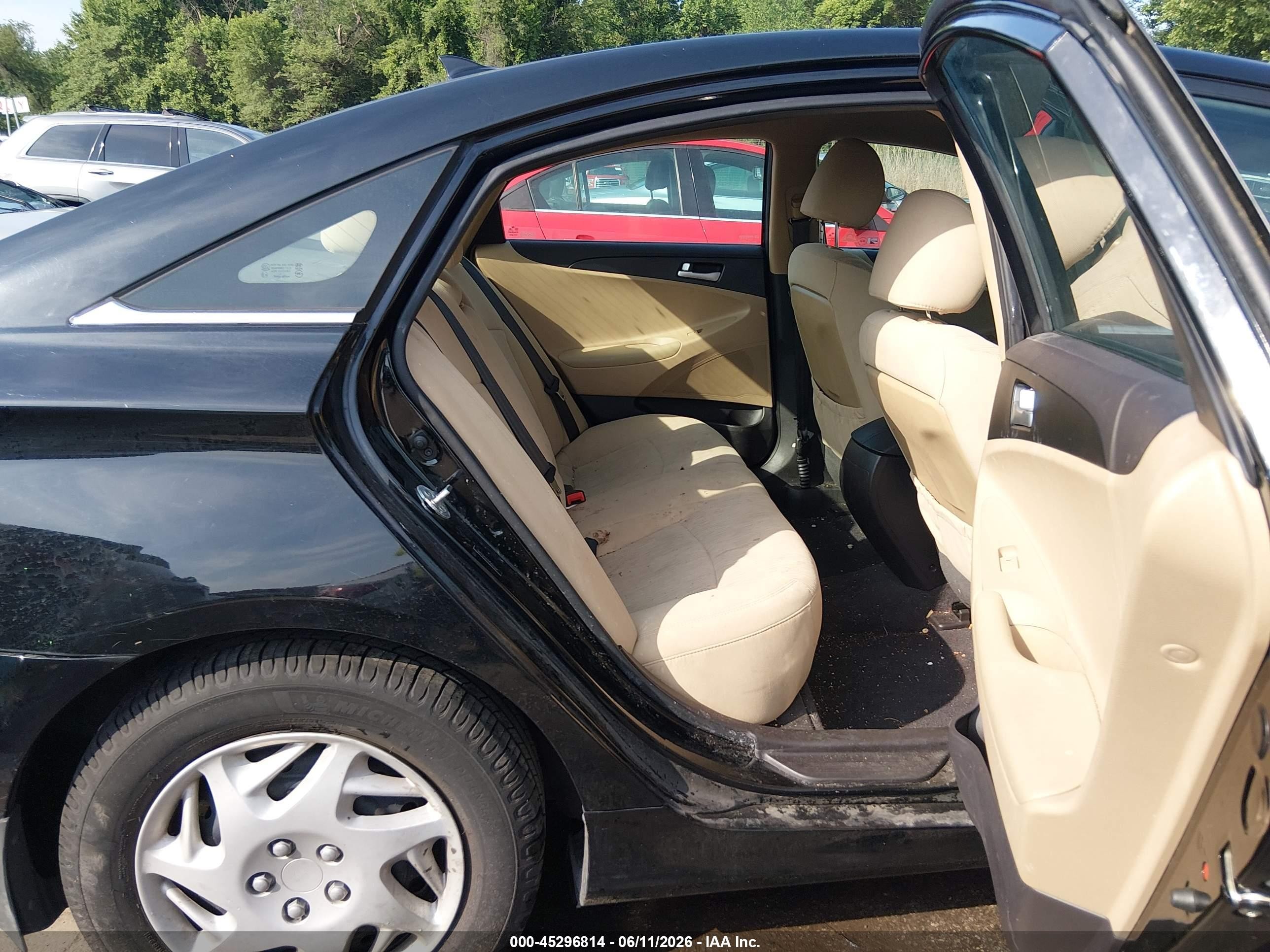 2012 Hyundai Sonata Gls Черный vin: 5NPEB4AC2CH501091