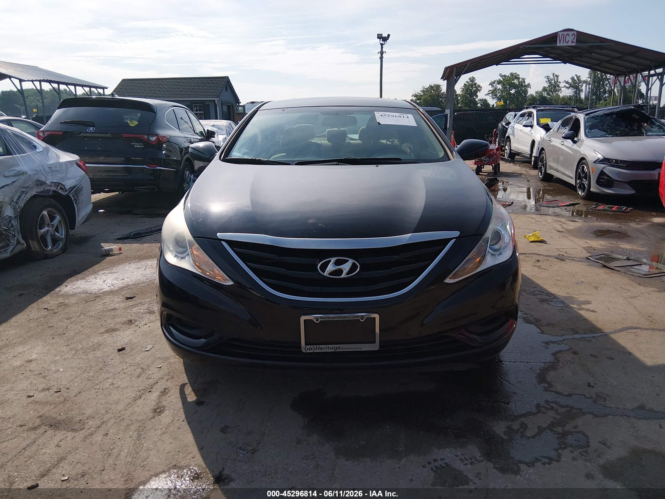 2012 Hyundai Sonata Gls Черный vin: 5NPEB4AC2CH501091