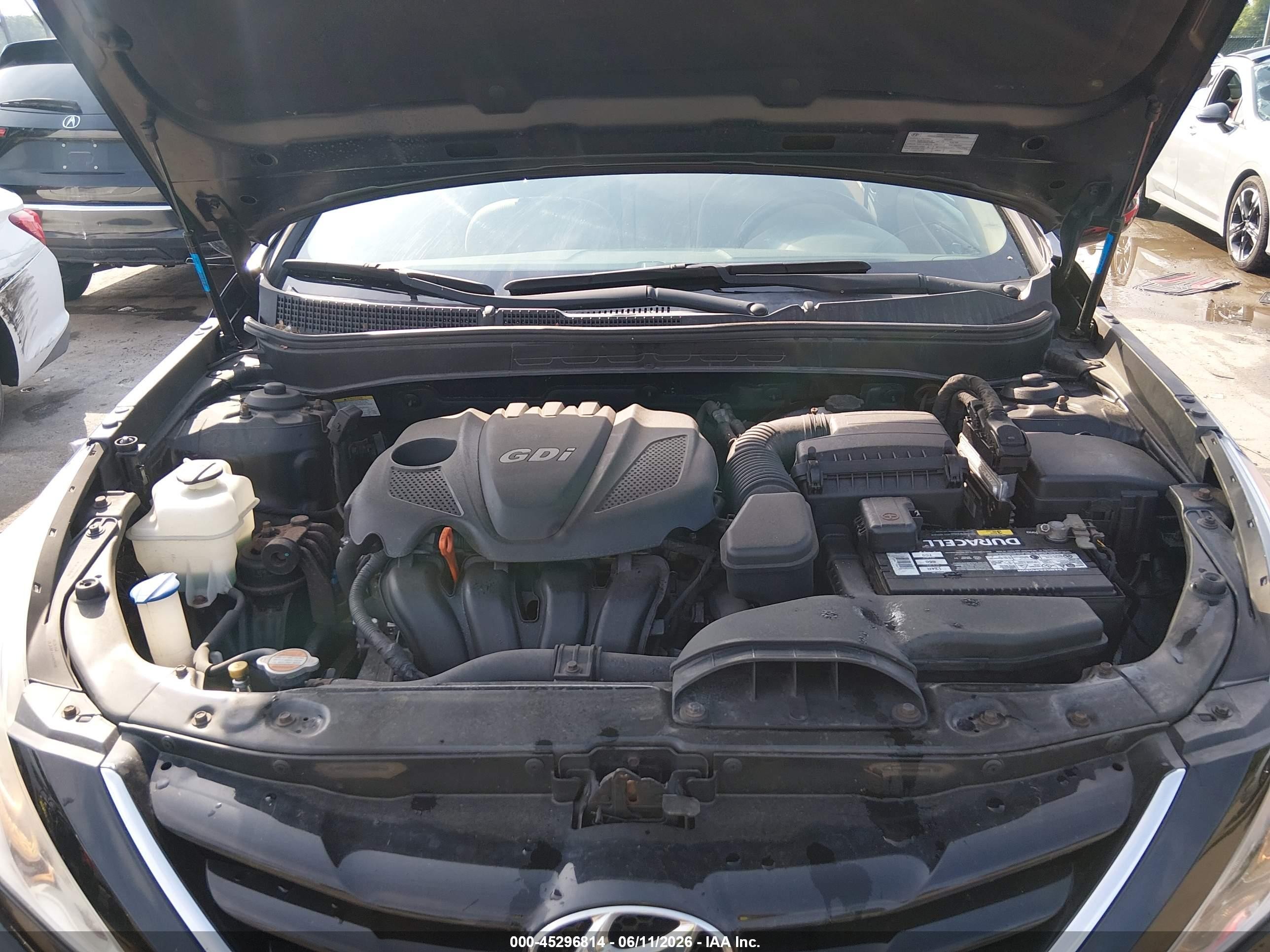 2012 Hyundai Sonata Gls Черный vin: 5NPEB4AC2CH501091