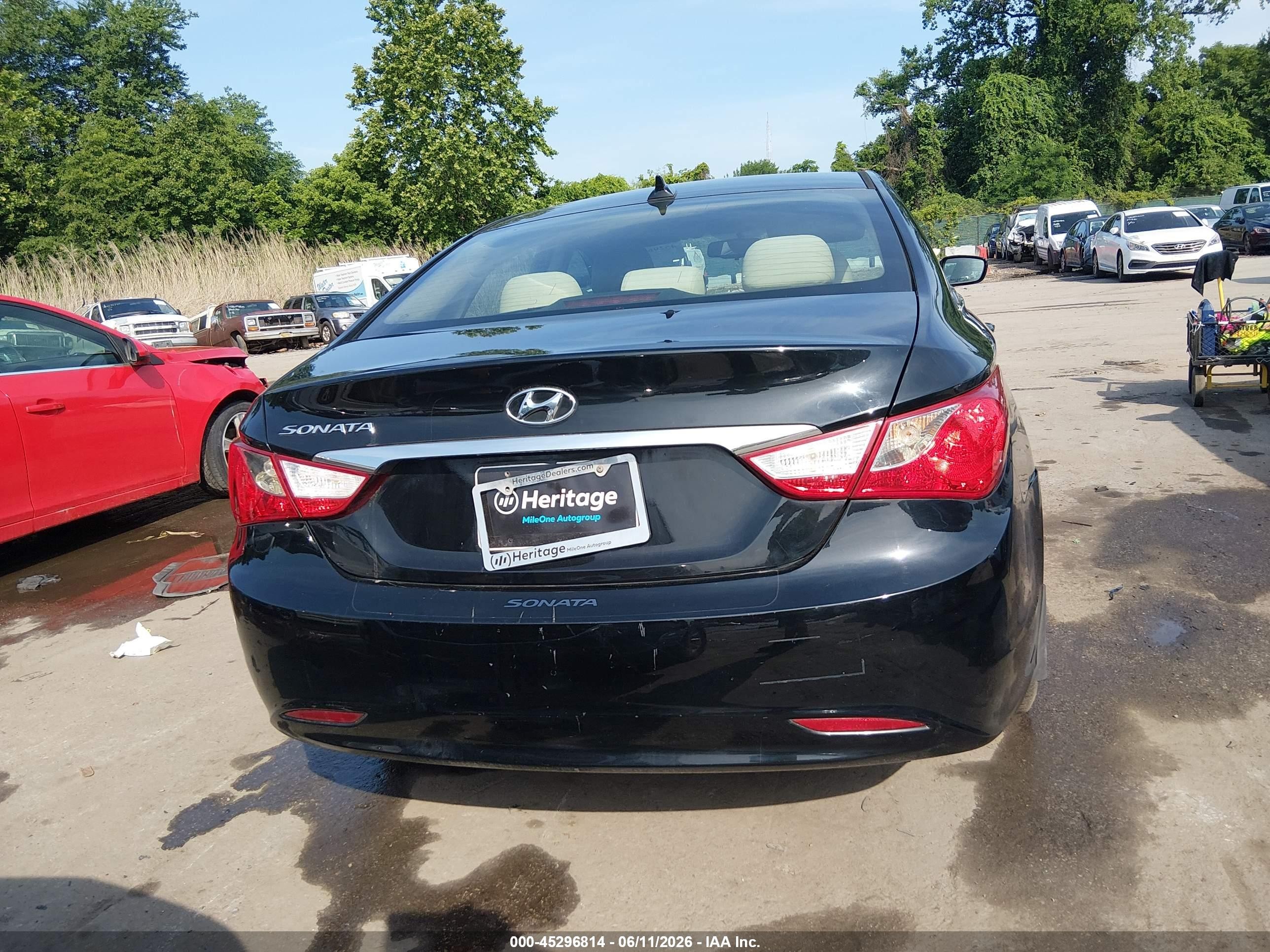 2012 Hyundai Sonata Gls Черный vin: 5NPEB4AC2CH501091