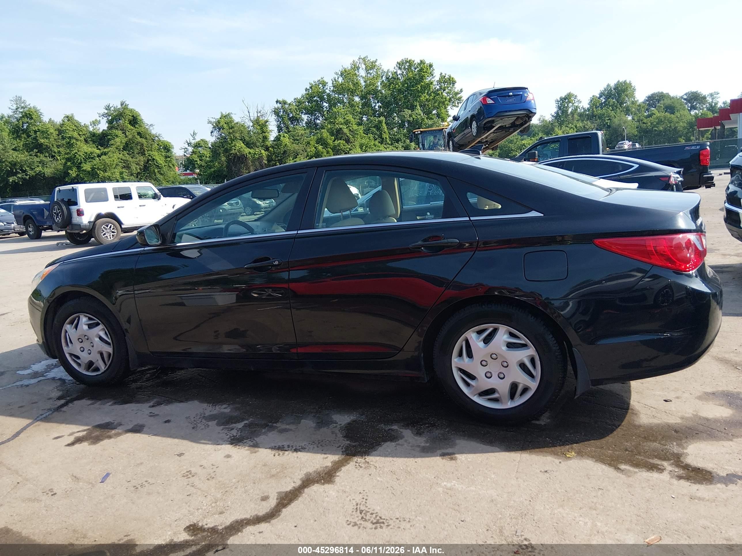 2012 Hyundai Sonata Gls Черный vin: 5NPEB4AC2CH501091