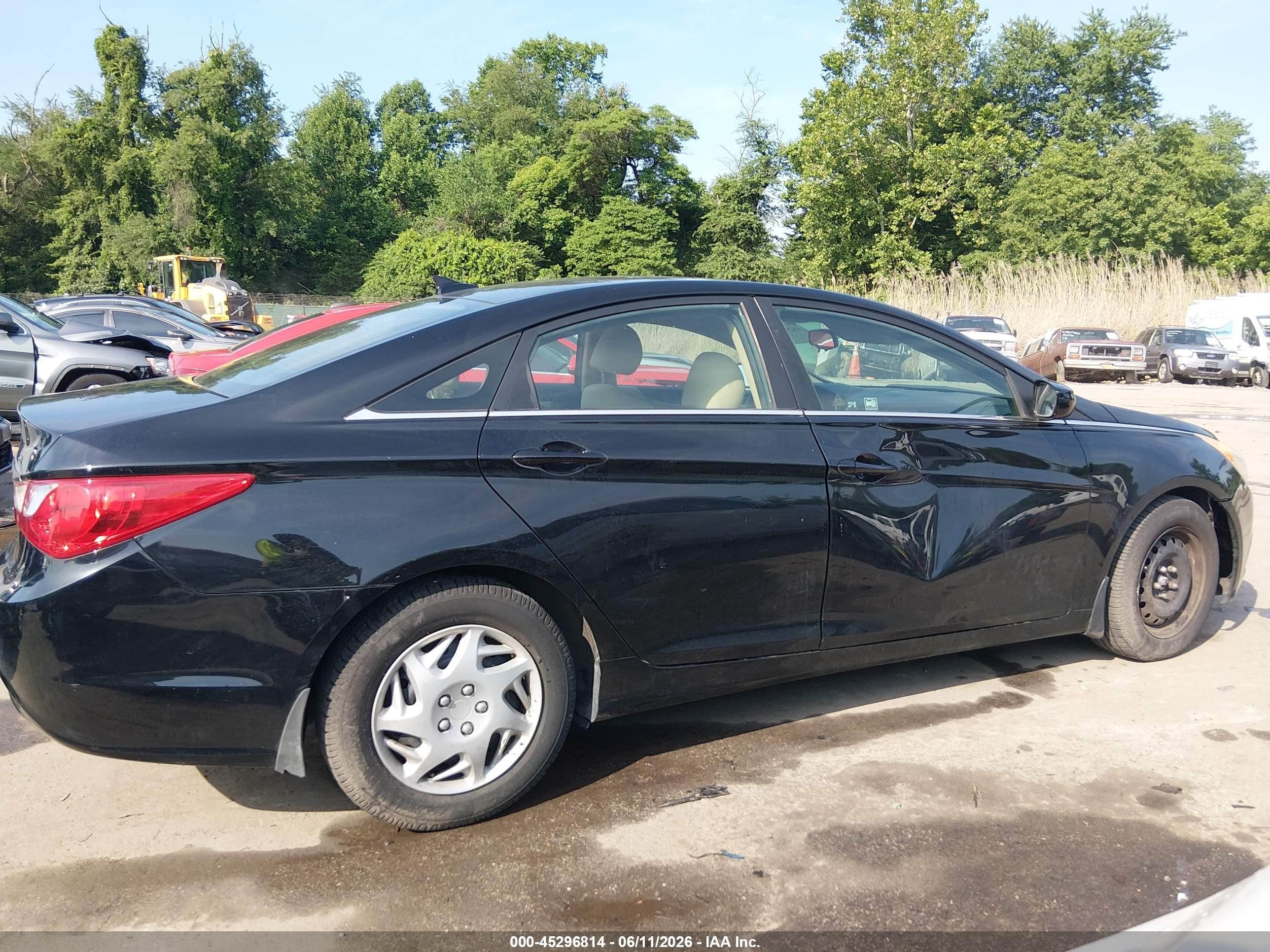 2012 Hyundai Sonata Gls Черный vin: 5NPEB4AC2CH501091