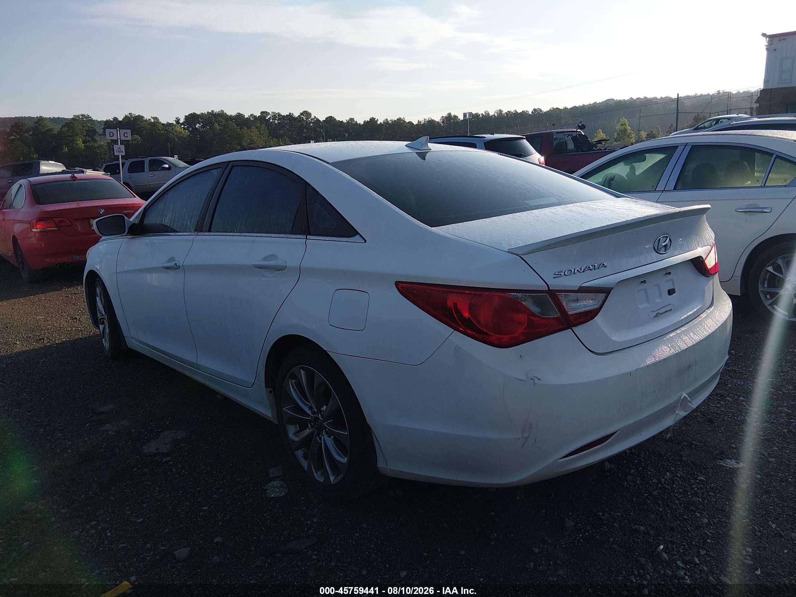 2013 Hyundai Sonata Gls White vin: 5NPEB4AC2DH504719