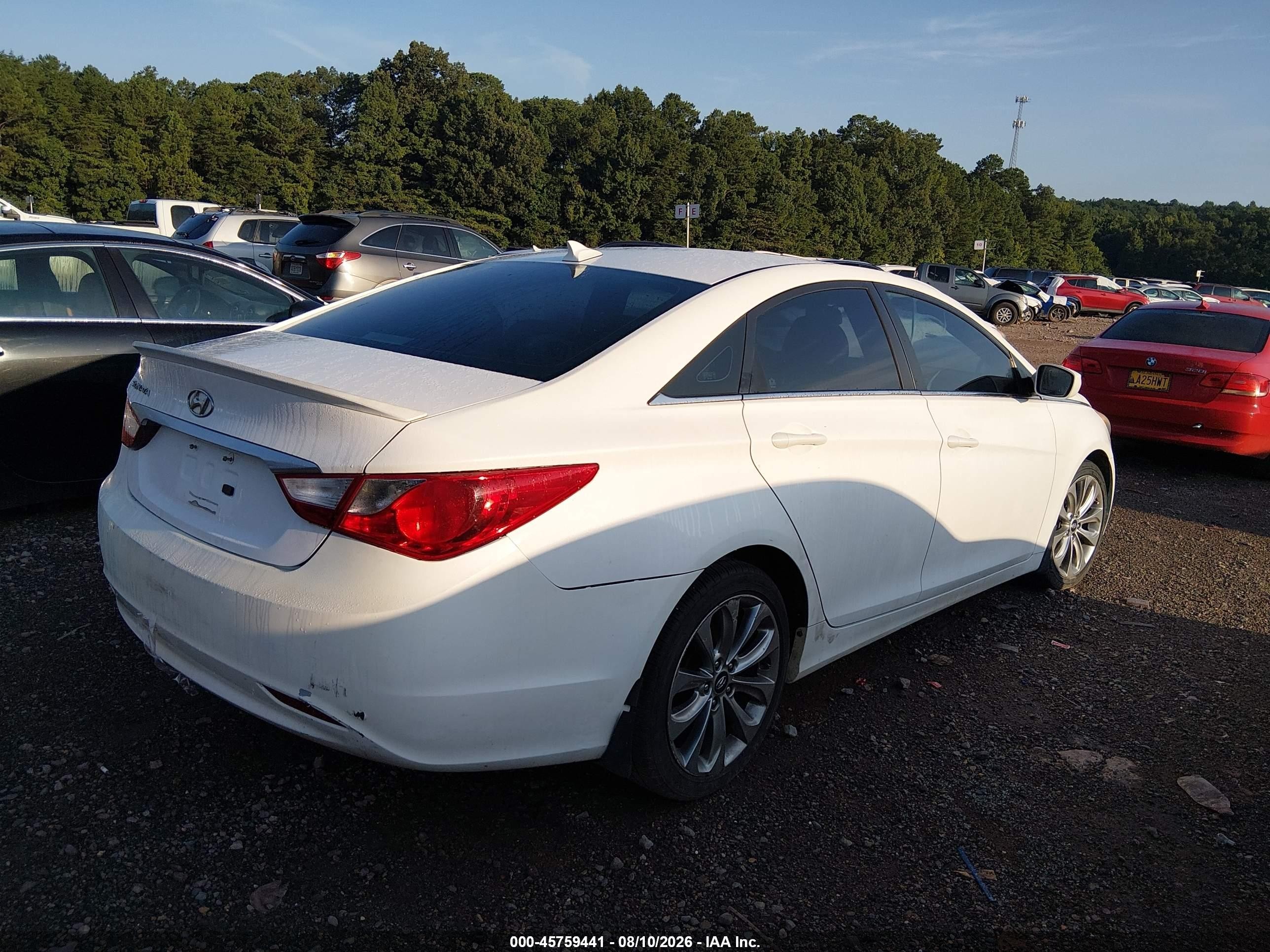 2013 Hyundai Sonata Gls White vin: 5NPEB4AC2DH504719