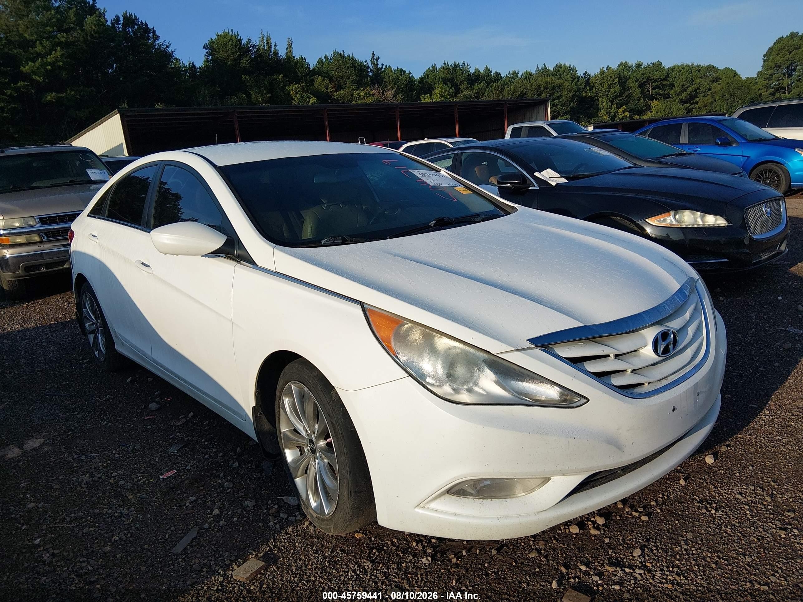 2013 Hyundai Sonata Gls White vin: 5NPEB4AC2DH504719