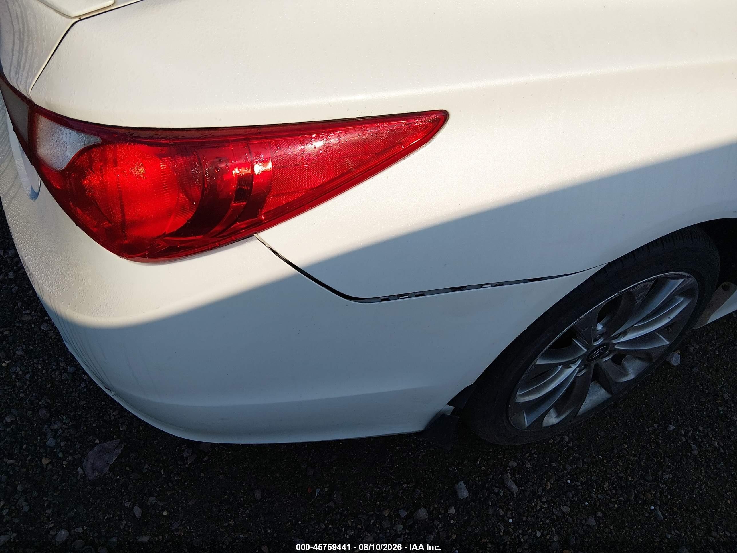 2013 Hyundai Sonata Gls White vin: 5NPEB4AC2DH504719