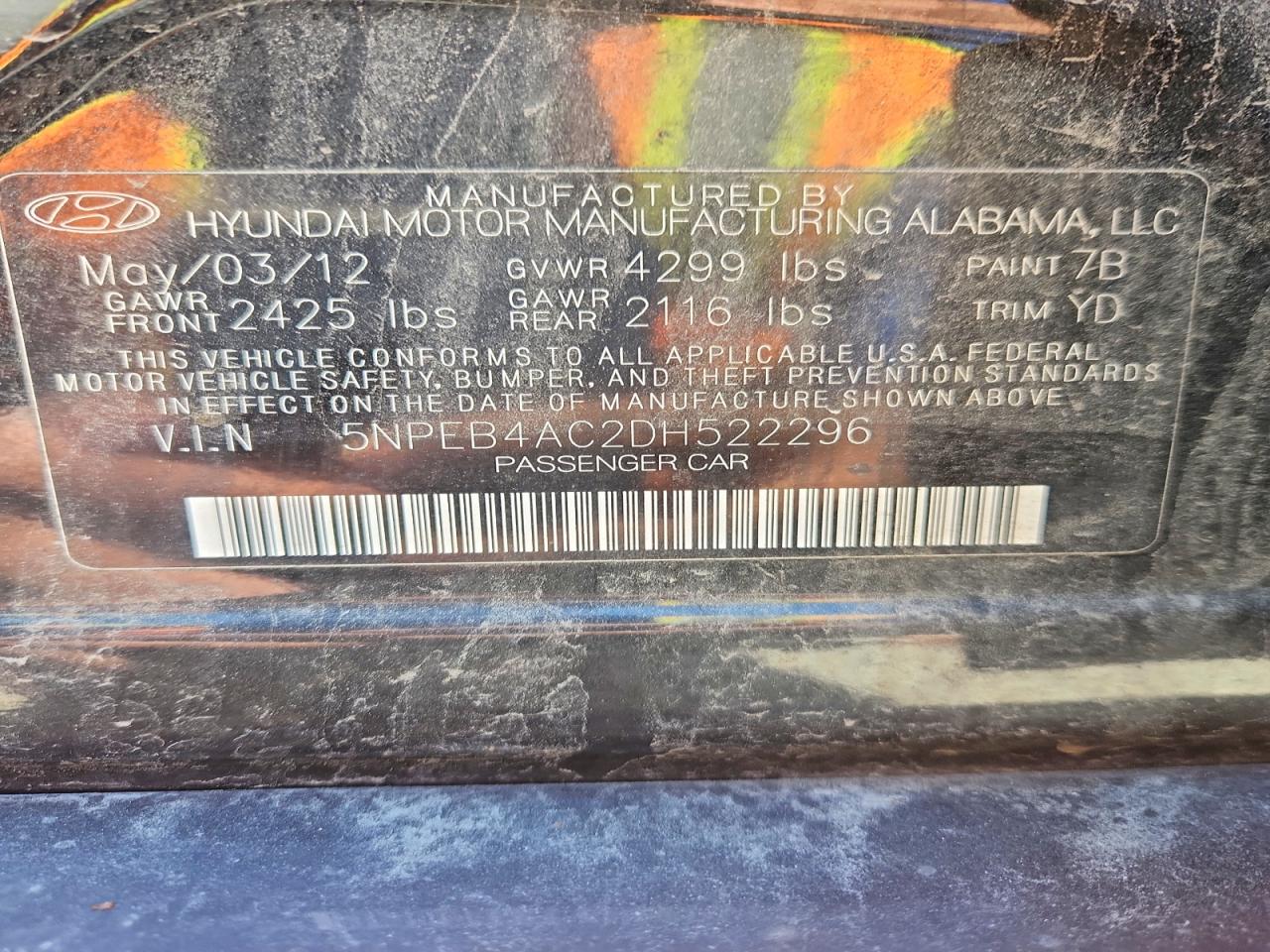 2013 Hyundai Sonata Gls Black vin: 5NPEB4AC2DH522296