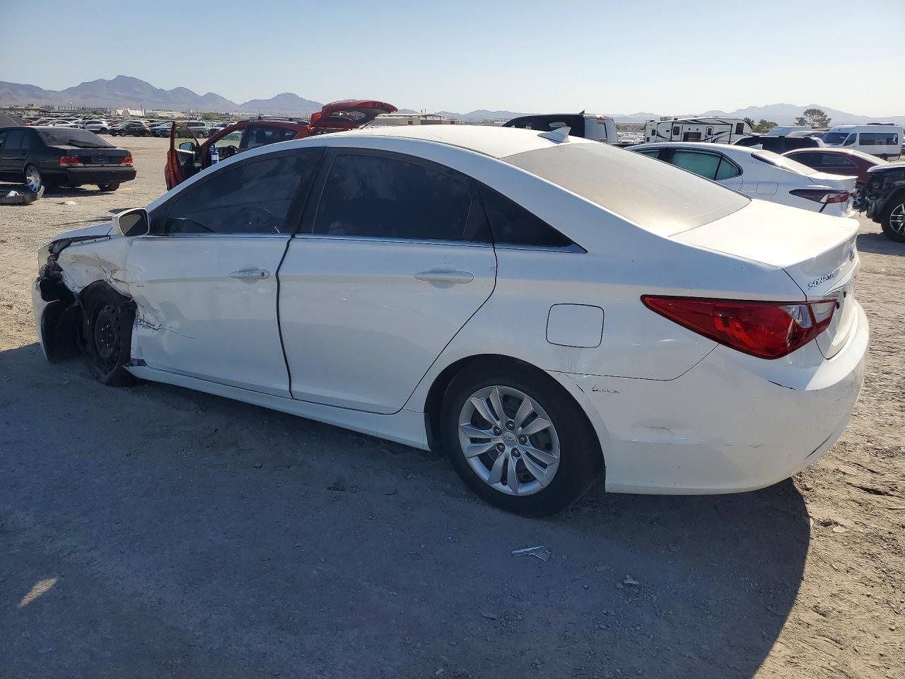 2013 Hyundai Sonata Gls White vin: 5NPEB4AC2DH532035