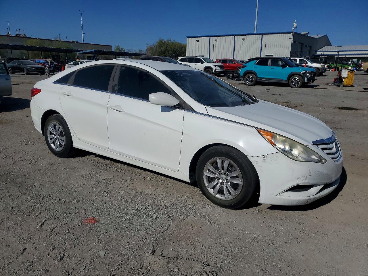 2013 Hyundai Sonata Gls White vin: 5NPEB4AC2DH532035