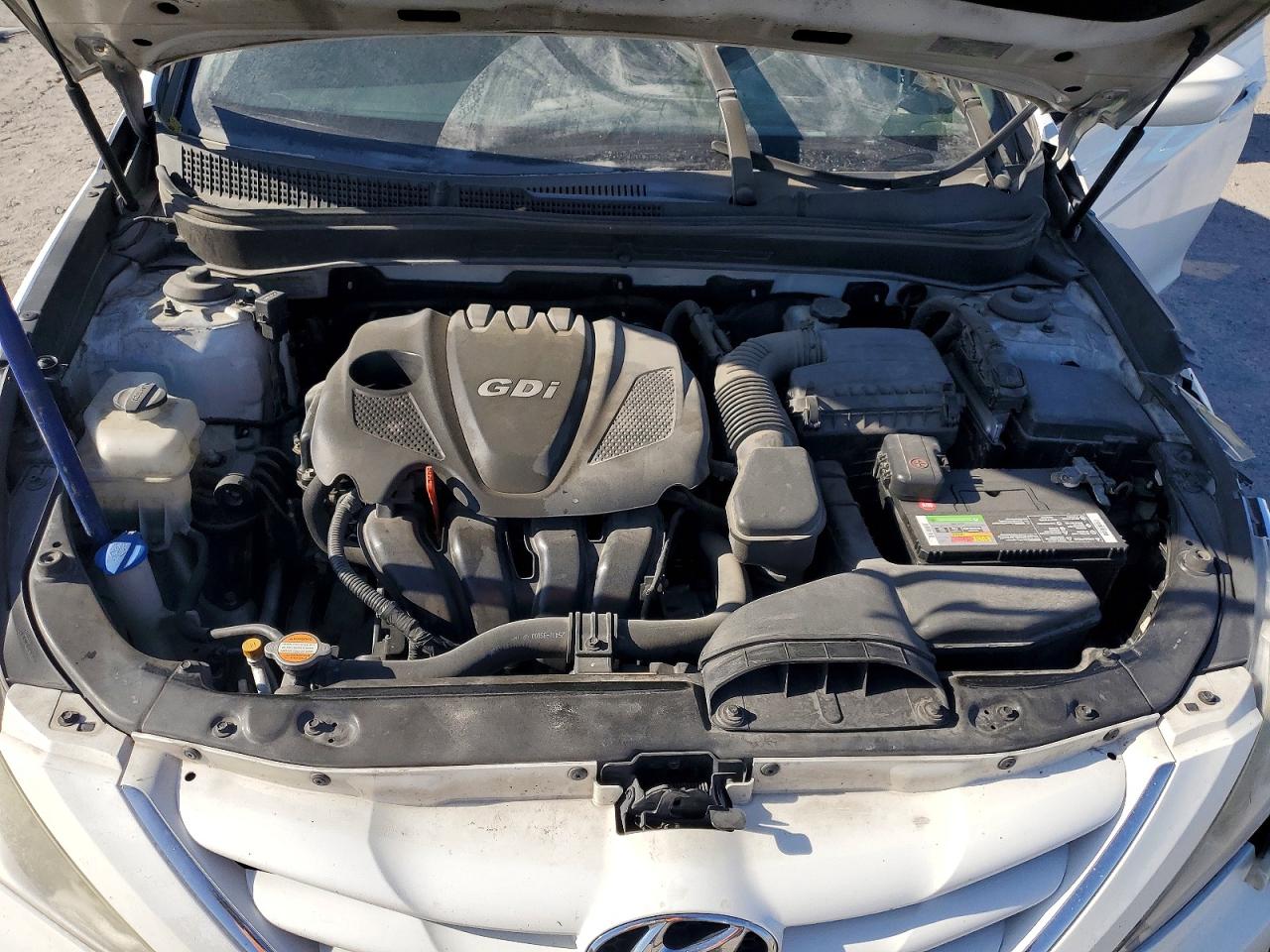 2013 Hyundai Sonata Gls White vin: 5NPEB4AC2DH532035